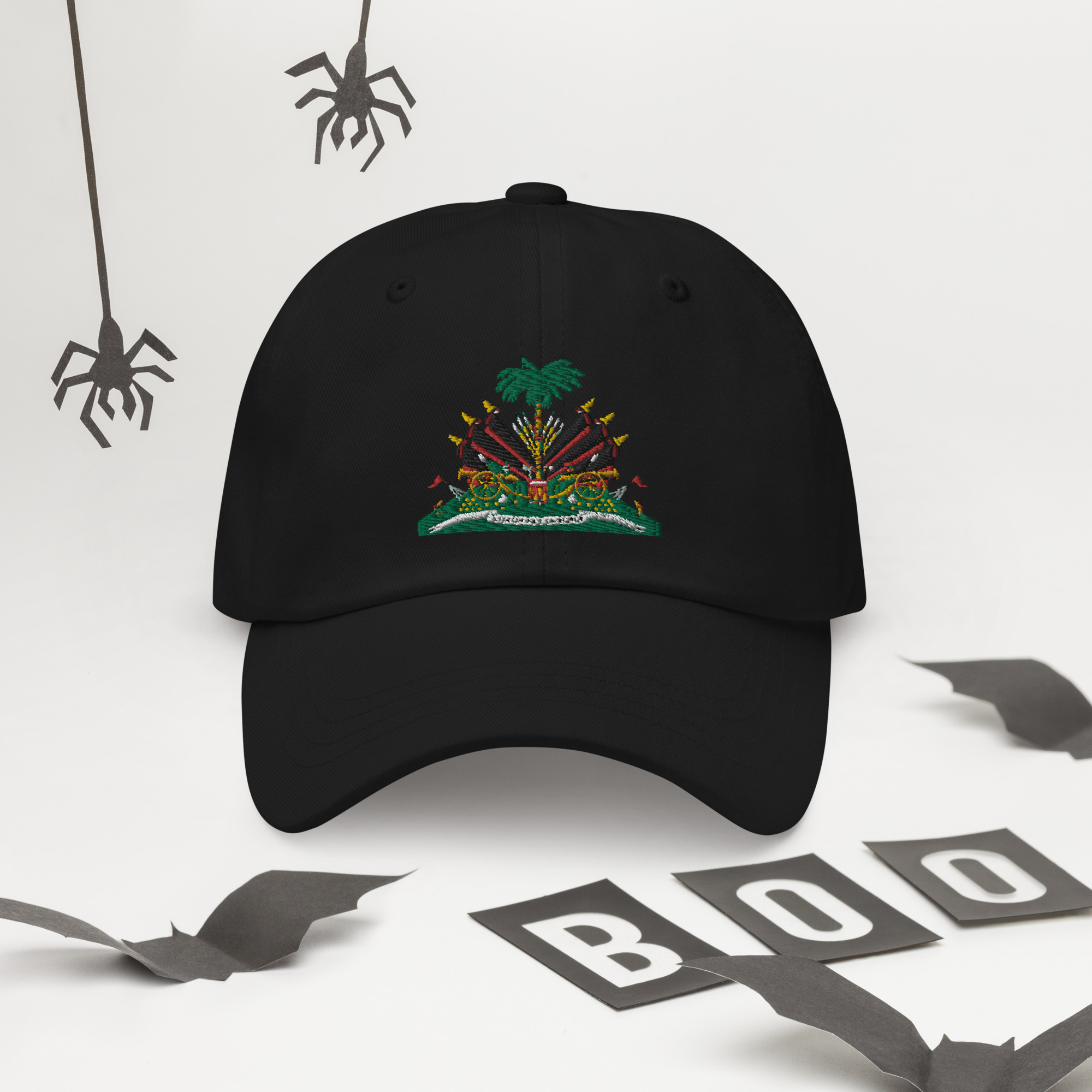 Haiti Pride Classic Dad Hat - Cranberry - Image 3