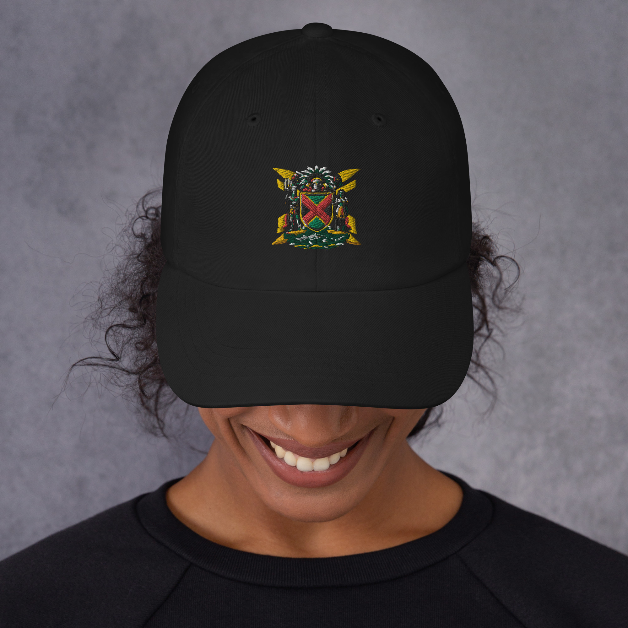 Jamaica Pride Classic Dad Hat - Black