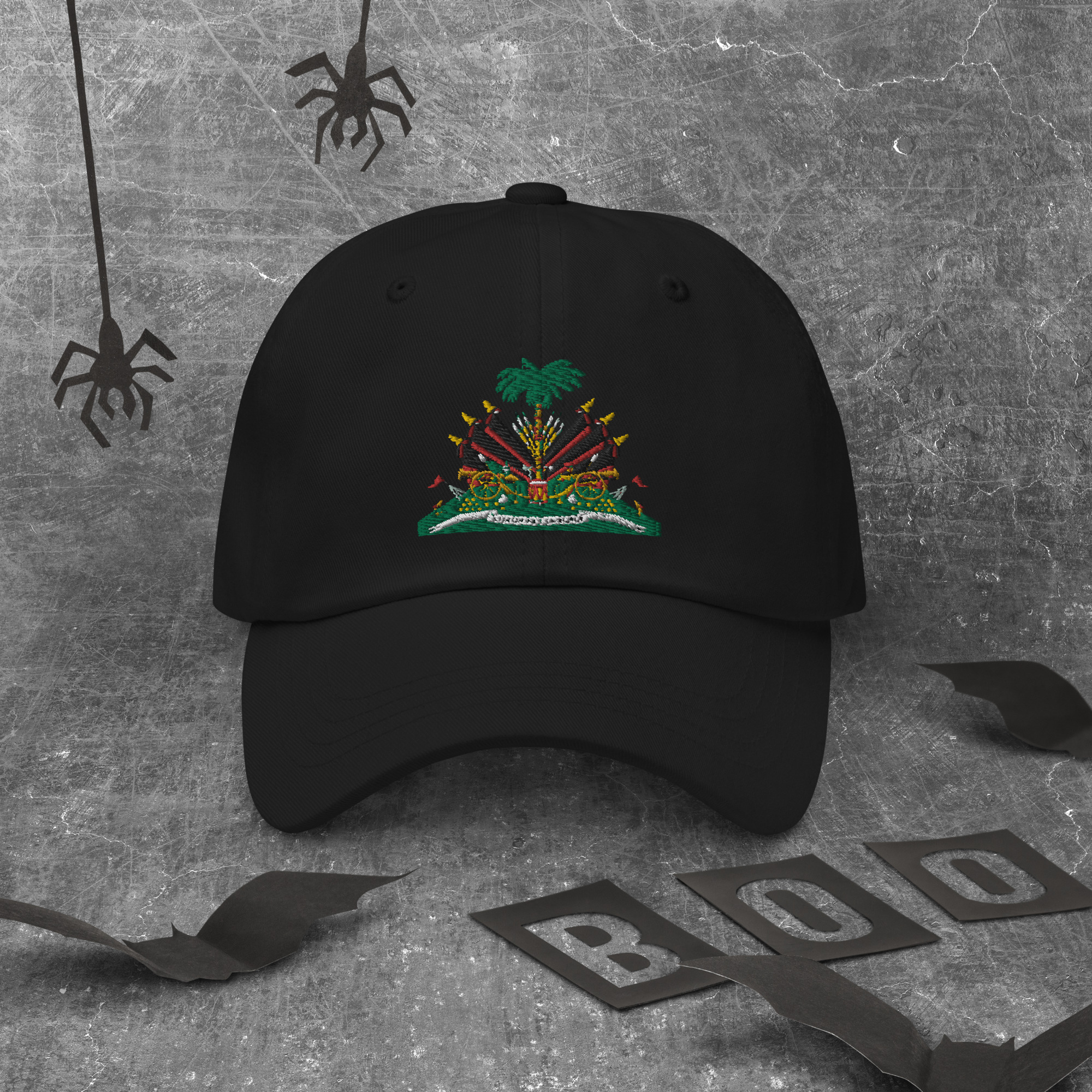 Haiti Pride Classic Dad Hat - Cranberry - Image 2