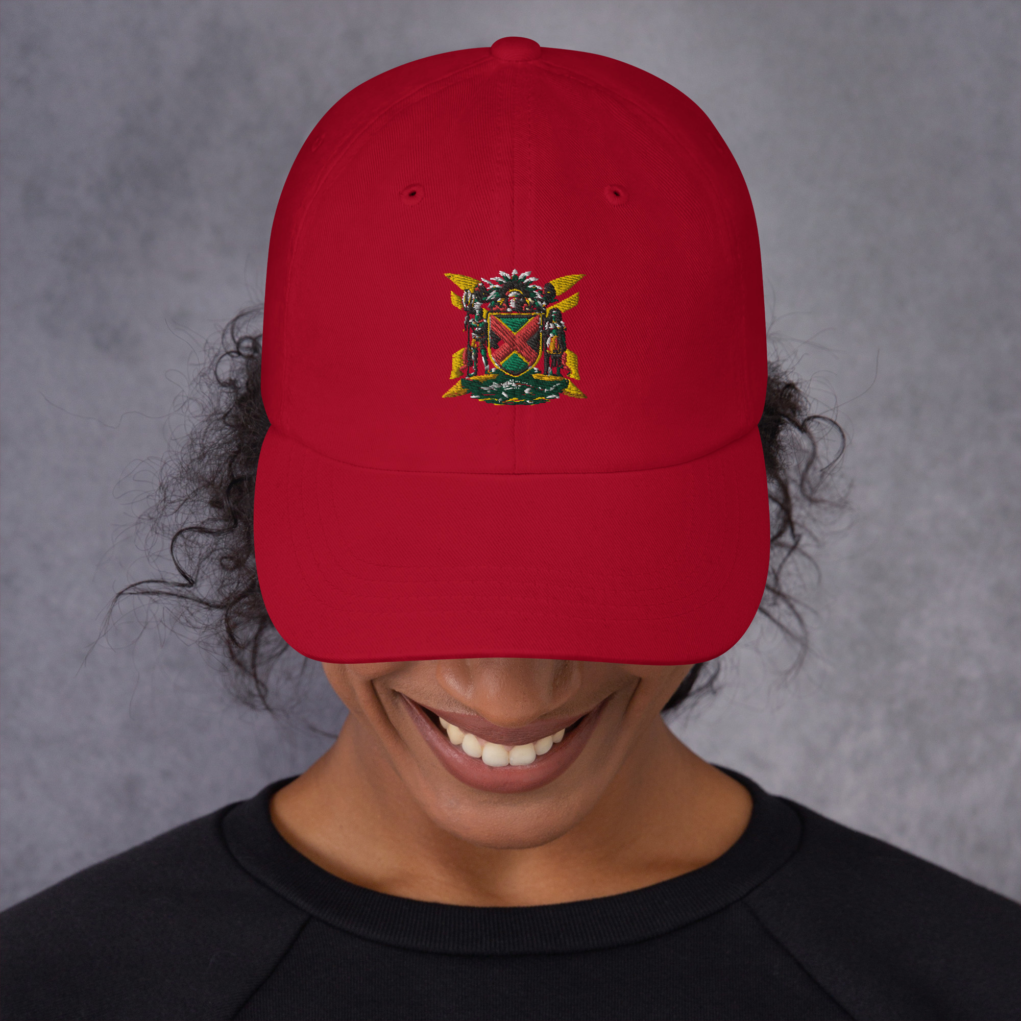 Jamaica Pride Classic Dad Hat - Black - Image 2