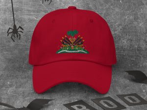 Haiti Pride Classic Dad Hat - Cranberry