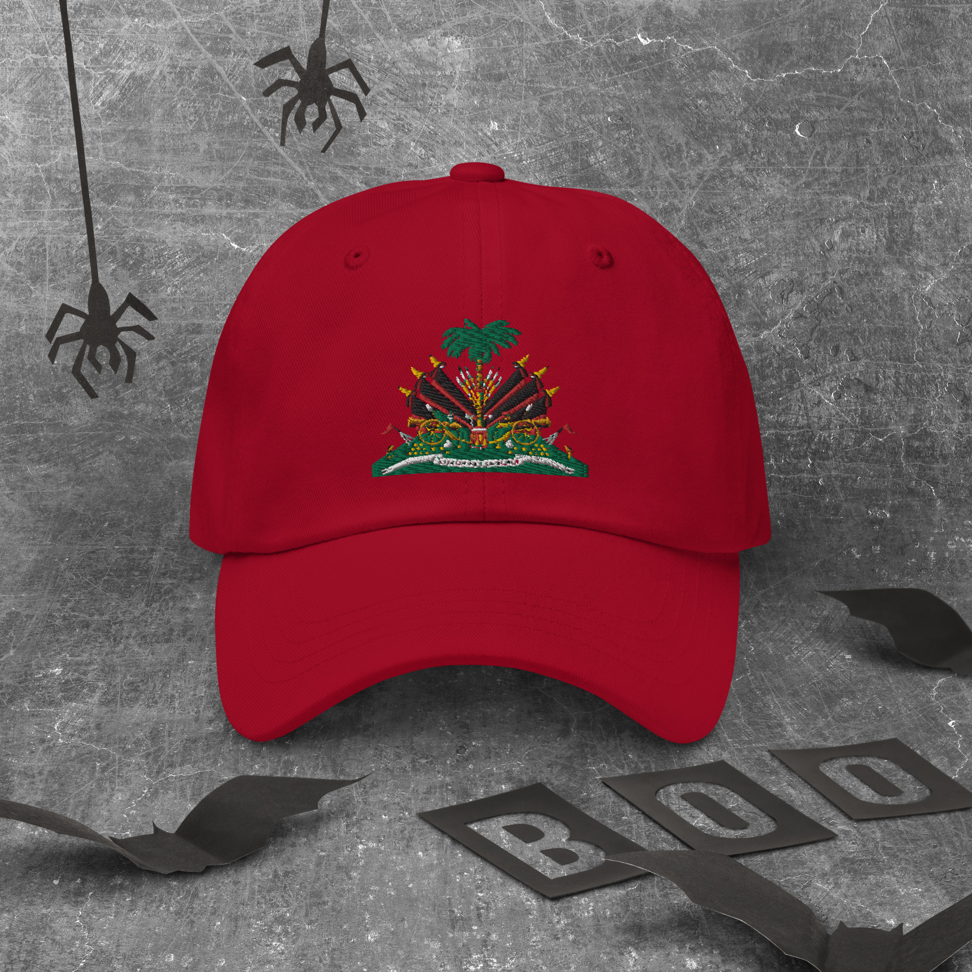 Haiti Pride Classic Dad Hat - Cranberry