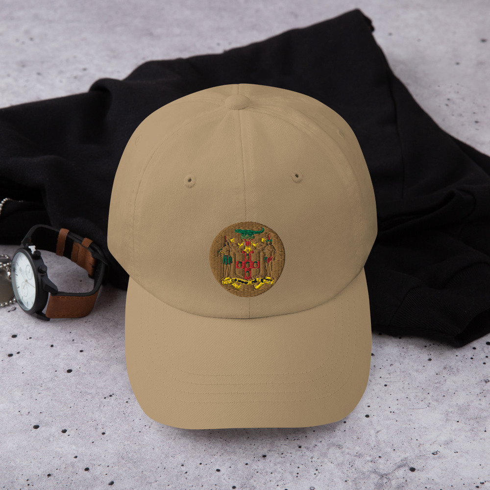 Jamaica Pride Classic Dad Hat - Spruce - Image 4