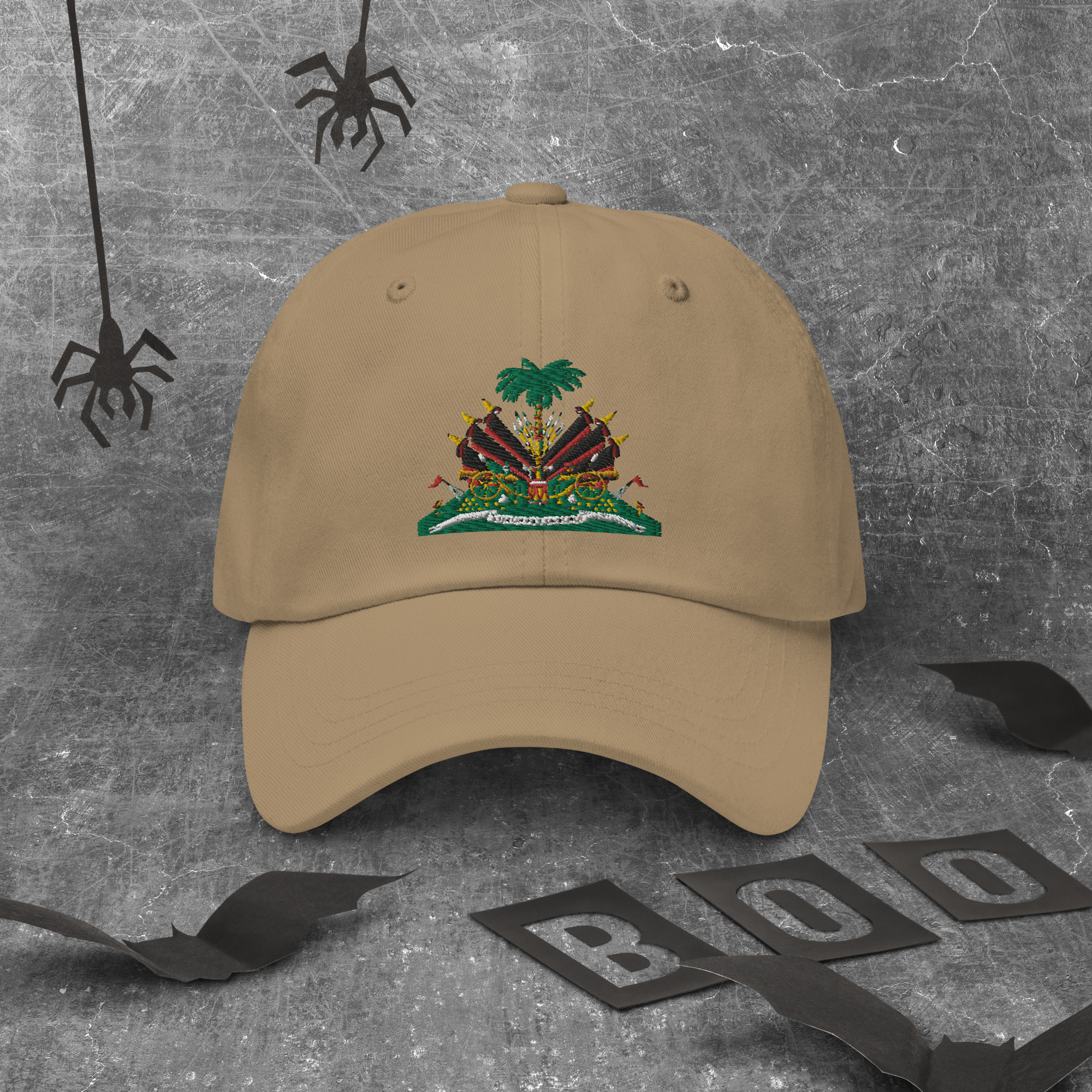 Haiti Pride Classic Dad Hat - Cranberry - Image 7