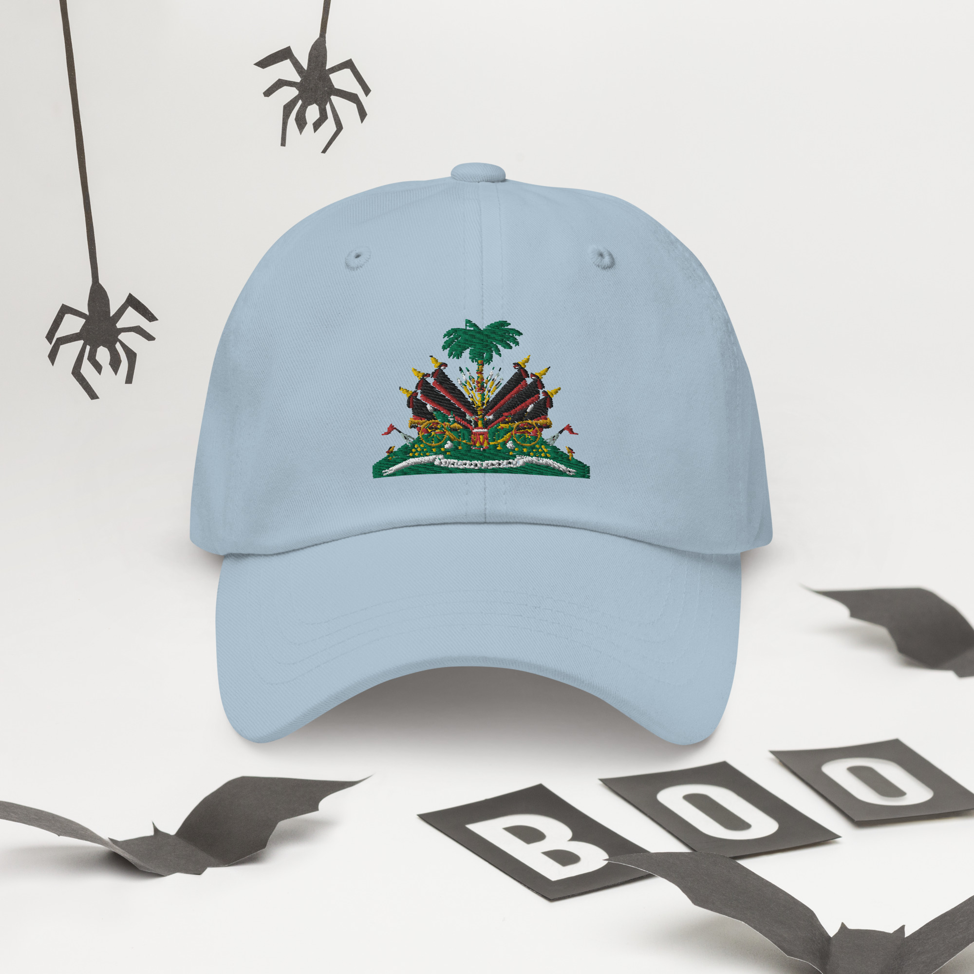 Haiti Pride Classic Dad Hat - Cranberry - Image 14