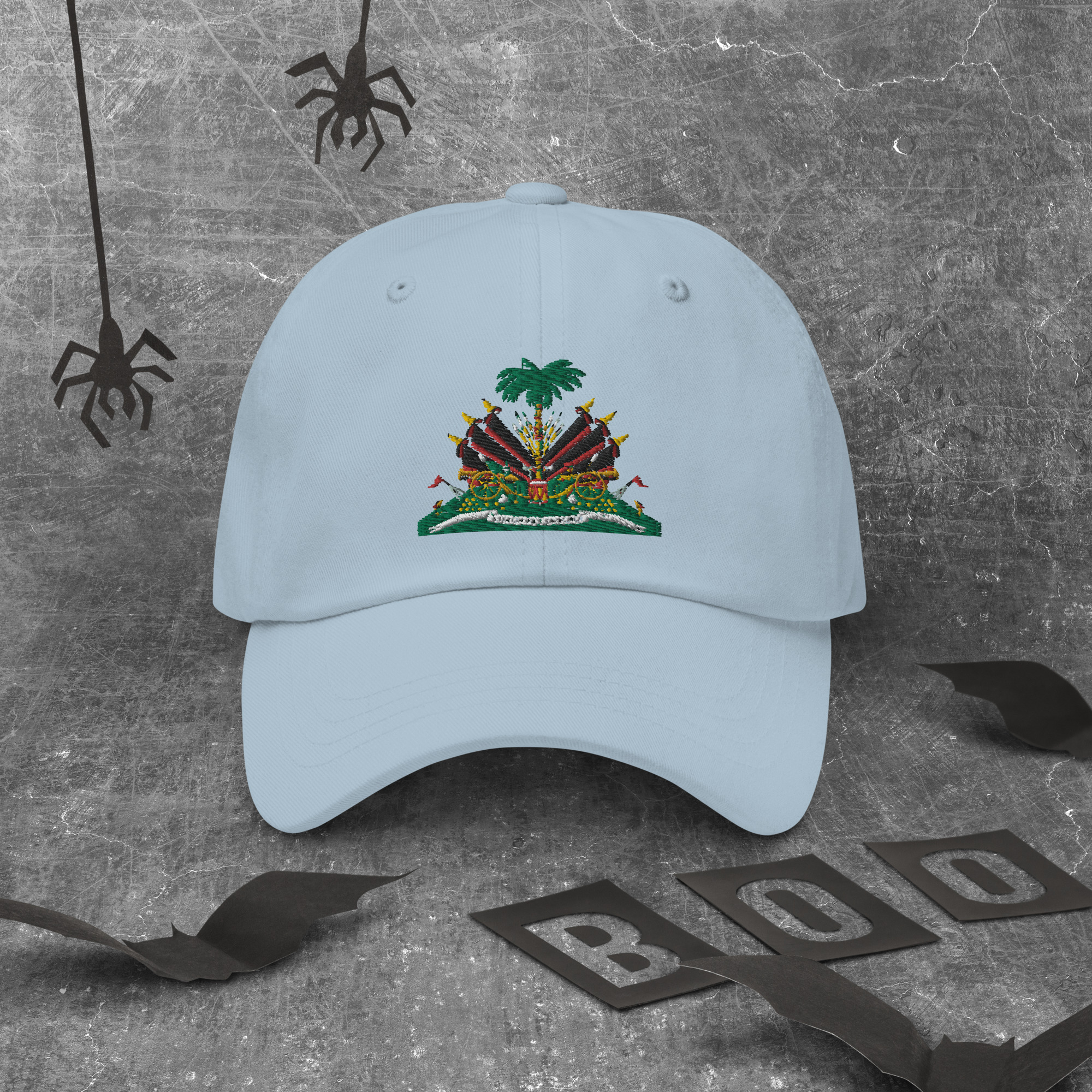 Haiti Pride Classic Dad Hat - Cranberry - Image 13