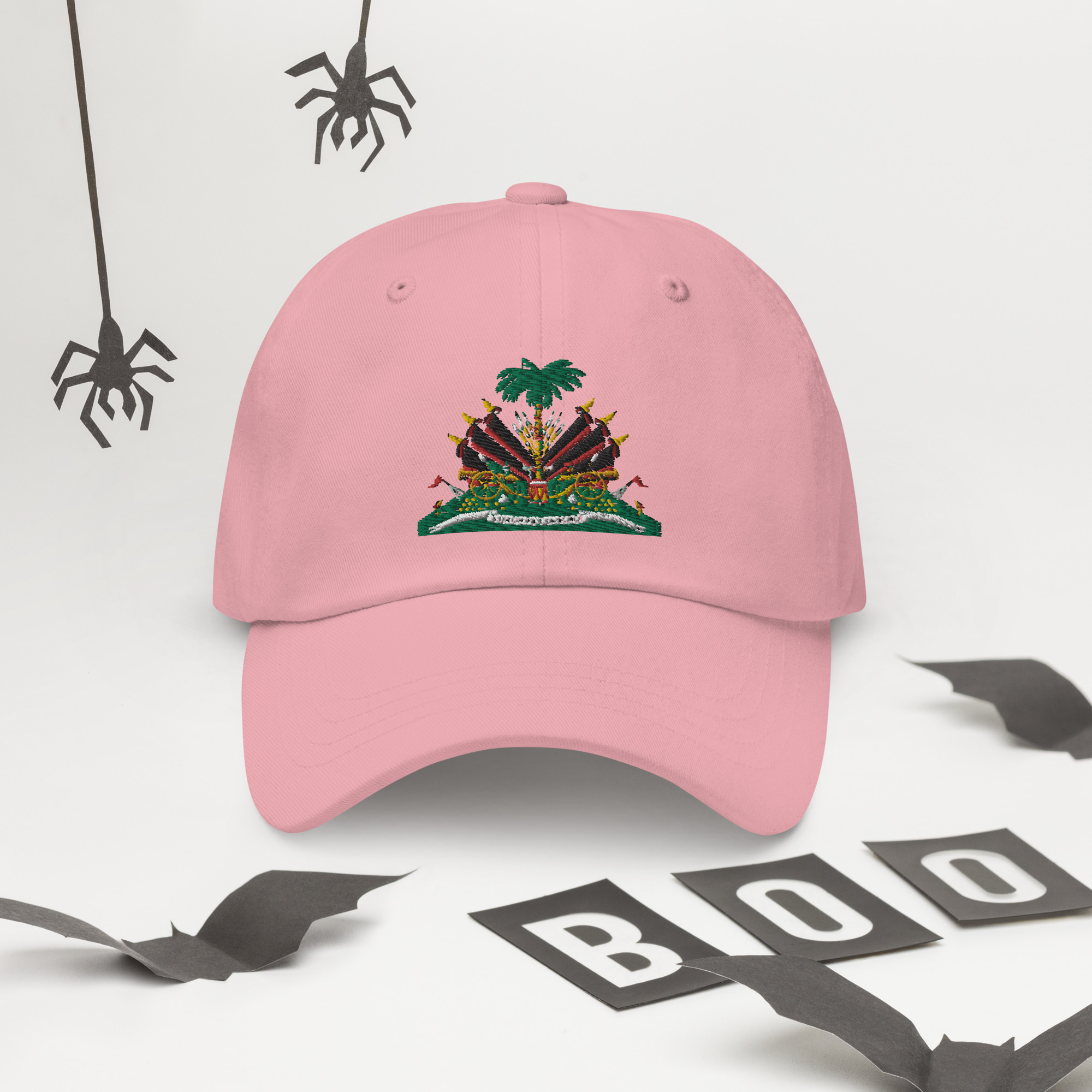 Haiti Pride Classic Dad Hat - Cranberry - Image 12