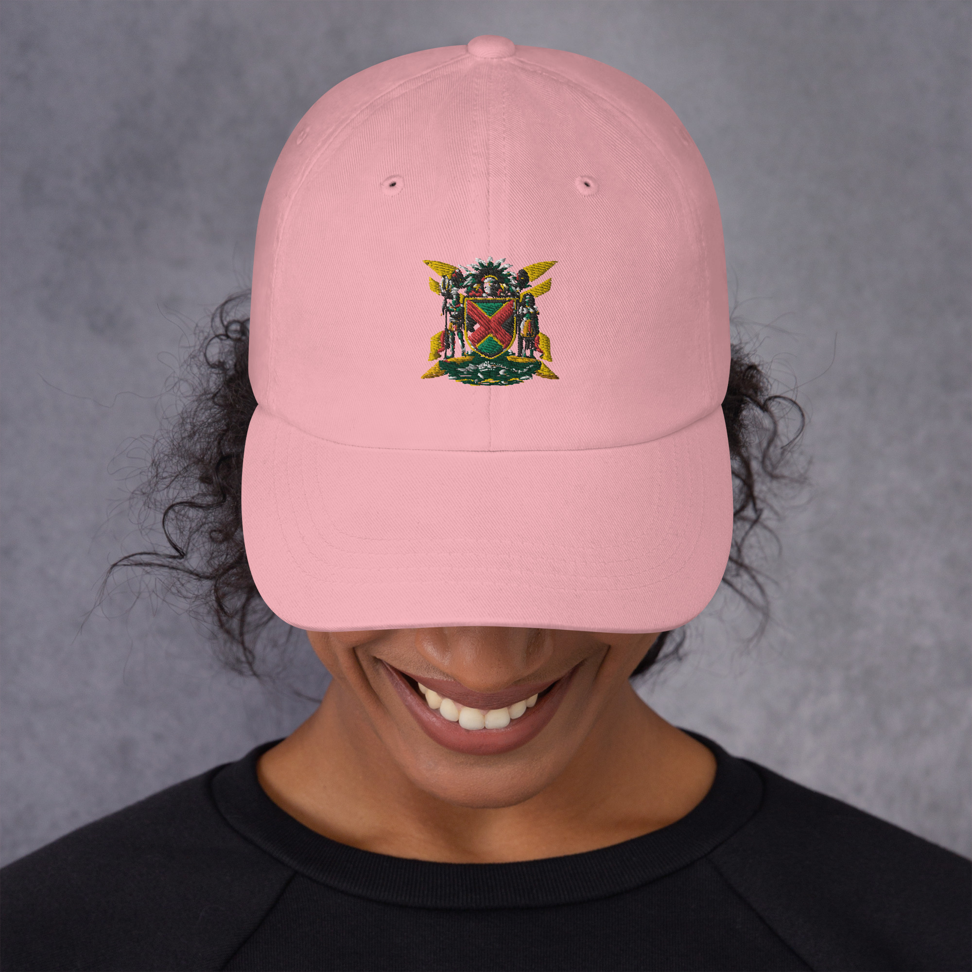 Jamaica Pride Classic Dad Hat - Black - Image 4