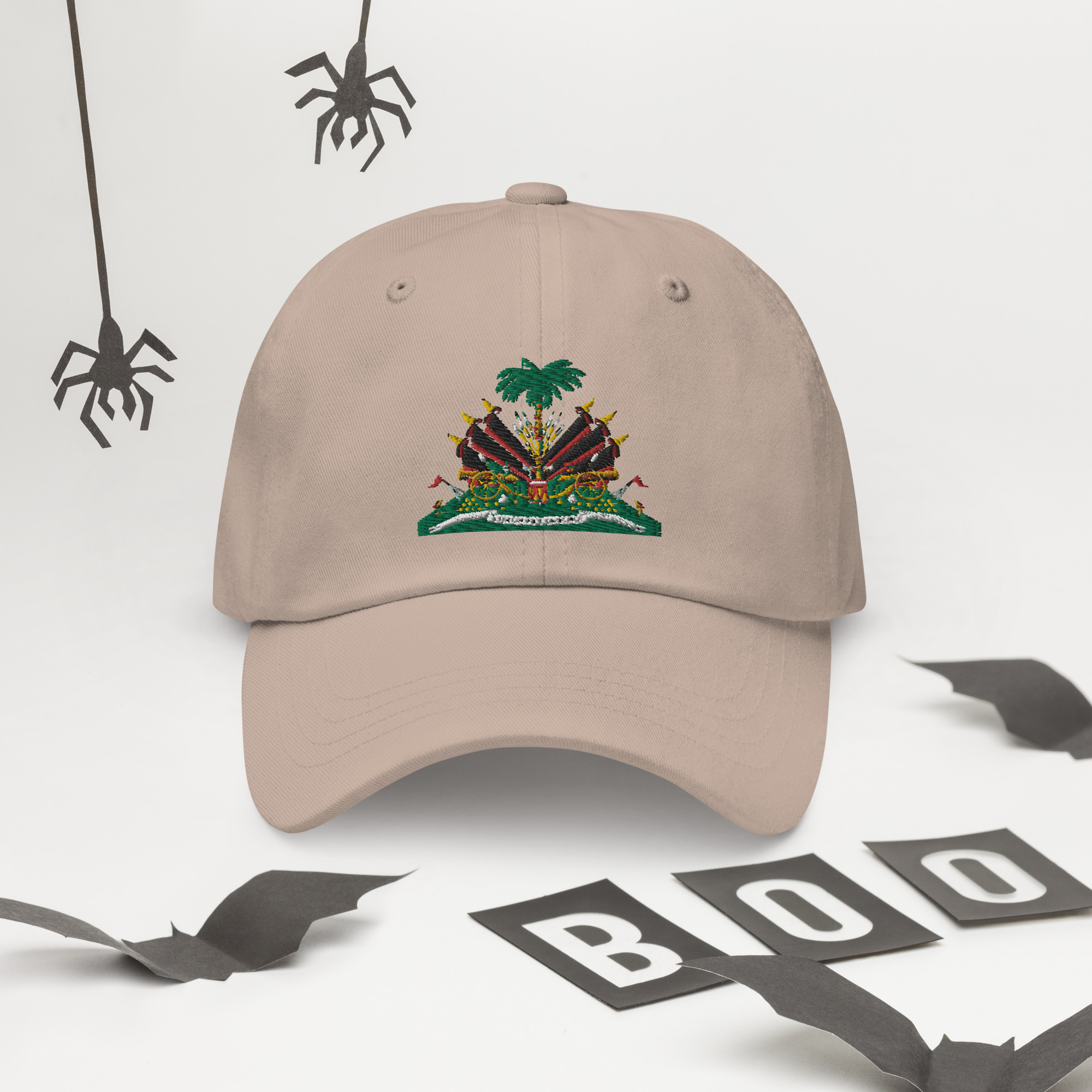 Haiti Pride Classic Dad Hat - Cranberry - Image 10