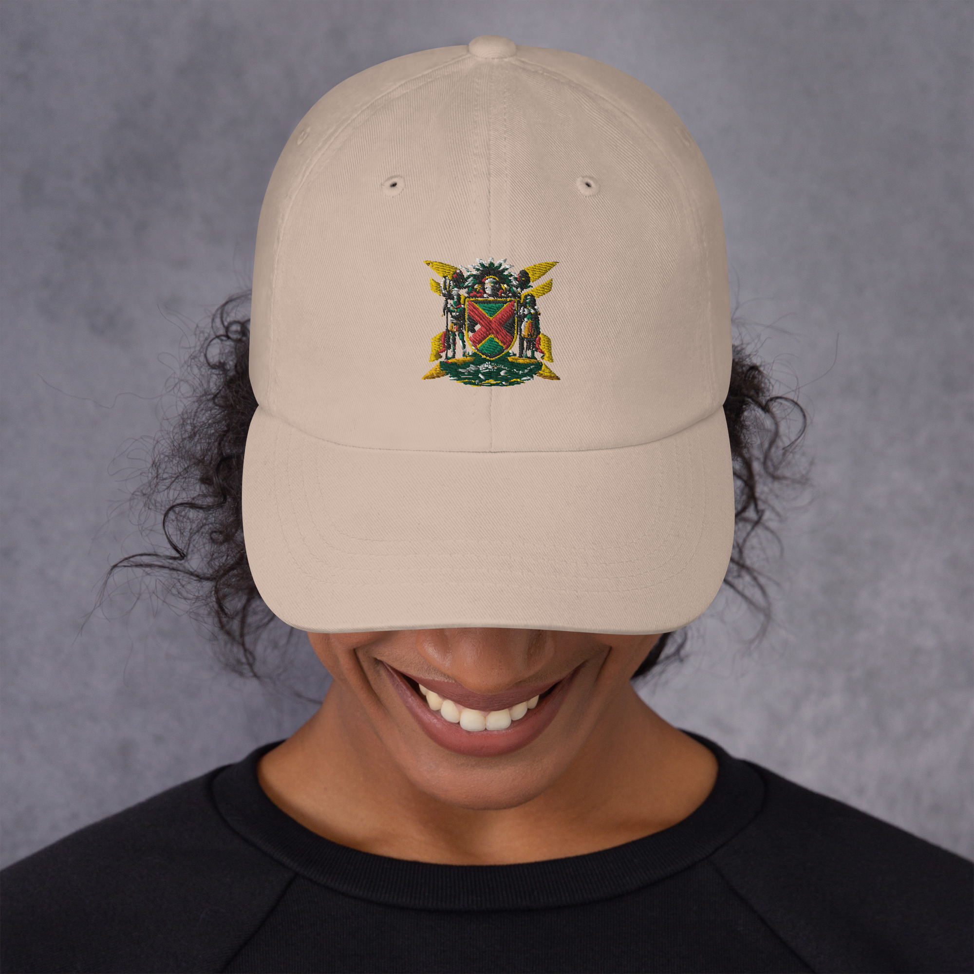 Jamaica Pride Classic Dad Hat - Black - Image 3