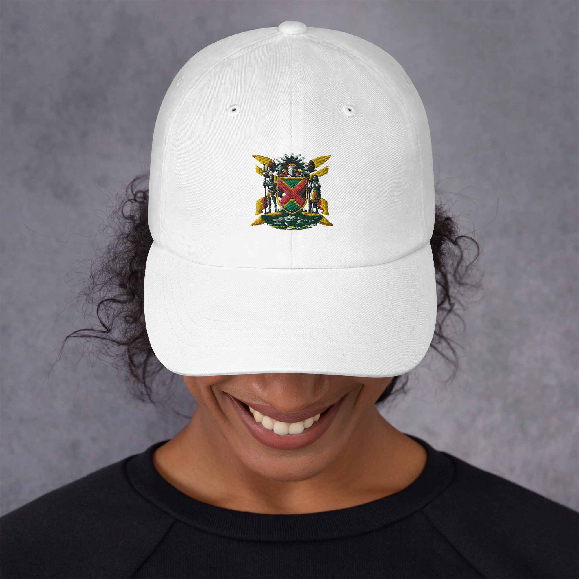 Jamaica Pride Classic Dad Hat - Black - Image 6