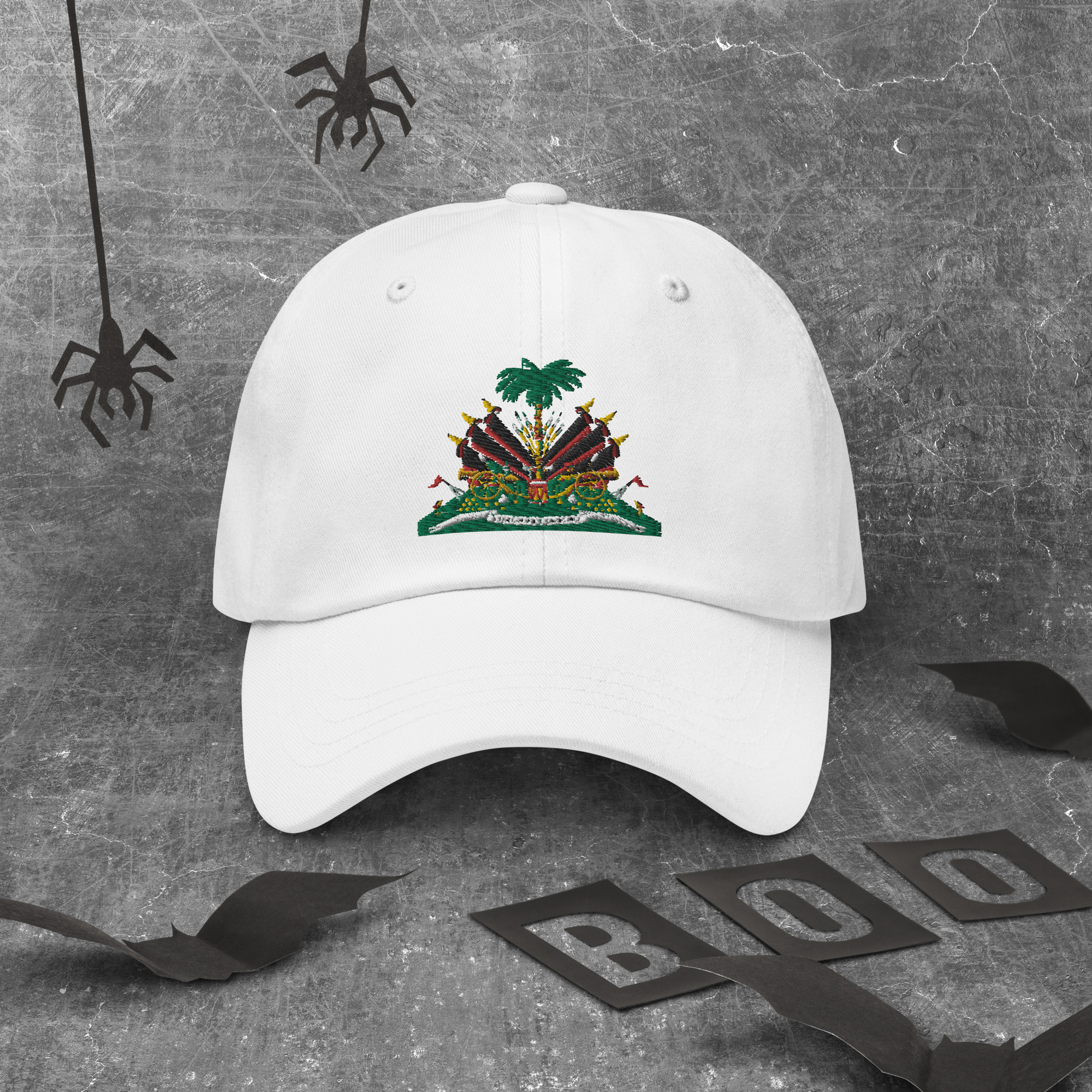 Haiti Pride Classic Dad Hat - Cranberry - Image 15
