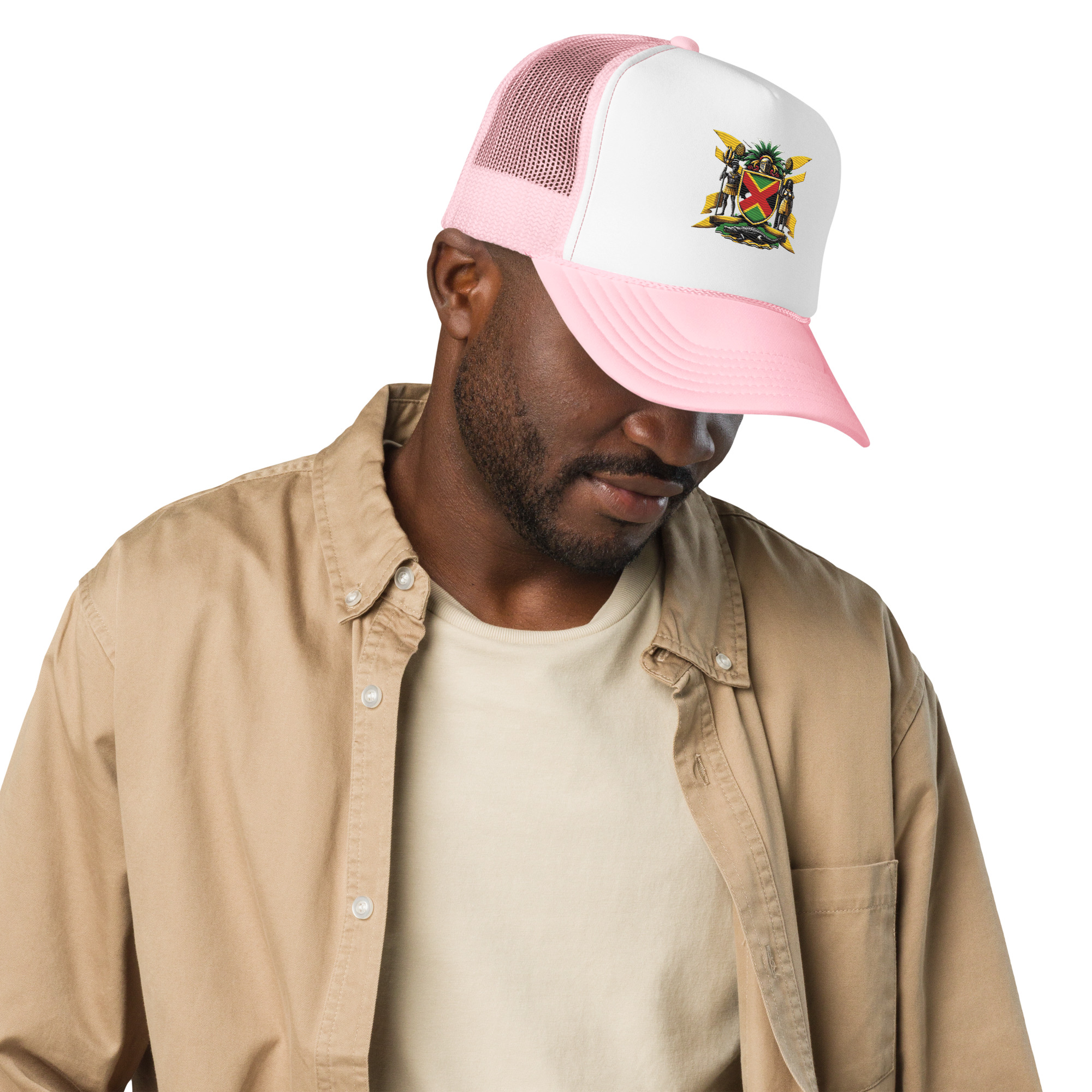 Jamaica Pride Foam Trucker Hat - Black - Image 5