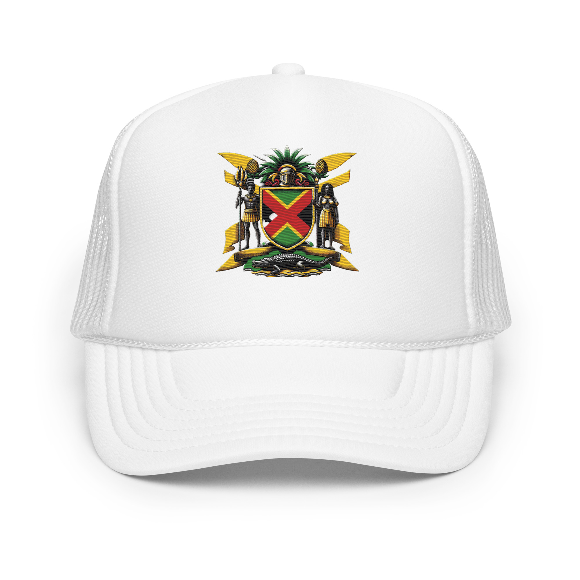 Jamaica Pride Foam Trucker Hat - Black - Image 3