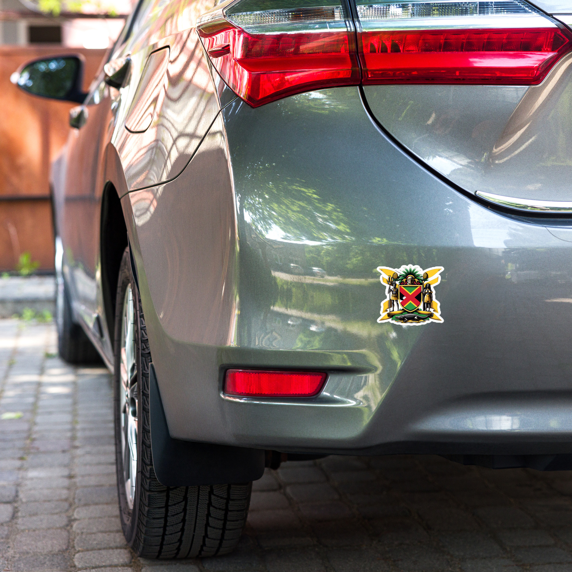 Jamaica Pride Kiss-Cut Stickers - White