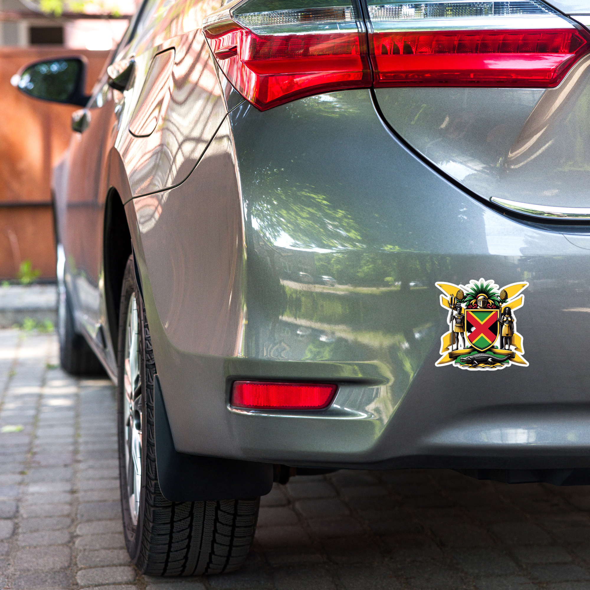 Jamaica Pride Kiss-Cut Stickers - White - Image 4