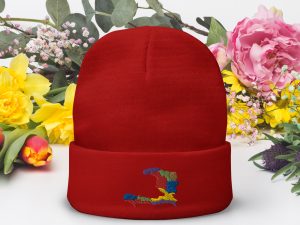 Haiti Pride Knit Beanie - Red