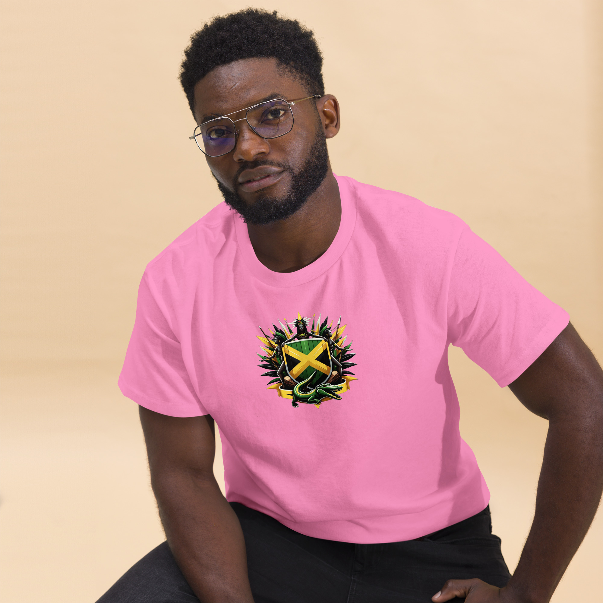 Jamaica Pride Mens Classic Tee - Purple - Image 18