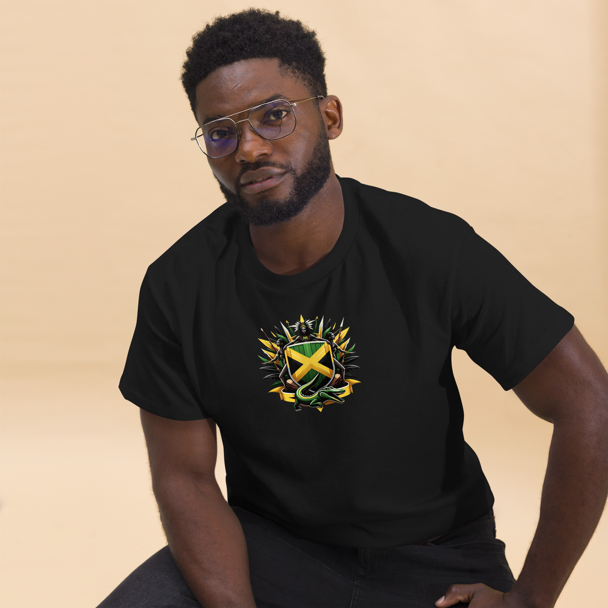 Jamaica Pride Mens Classic Tee - Purple - Image 3