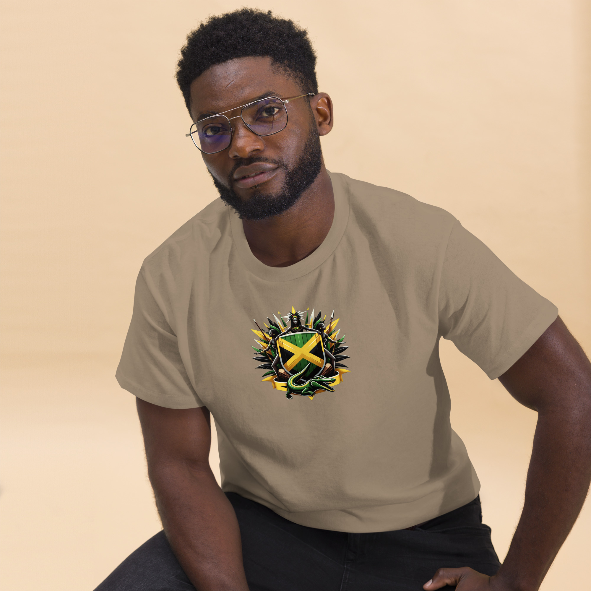 Jamaica Pride Mens Classic Tee - Purple - Image 14