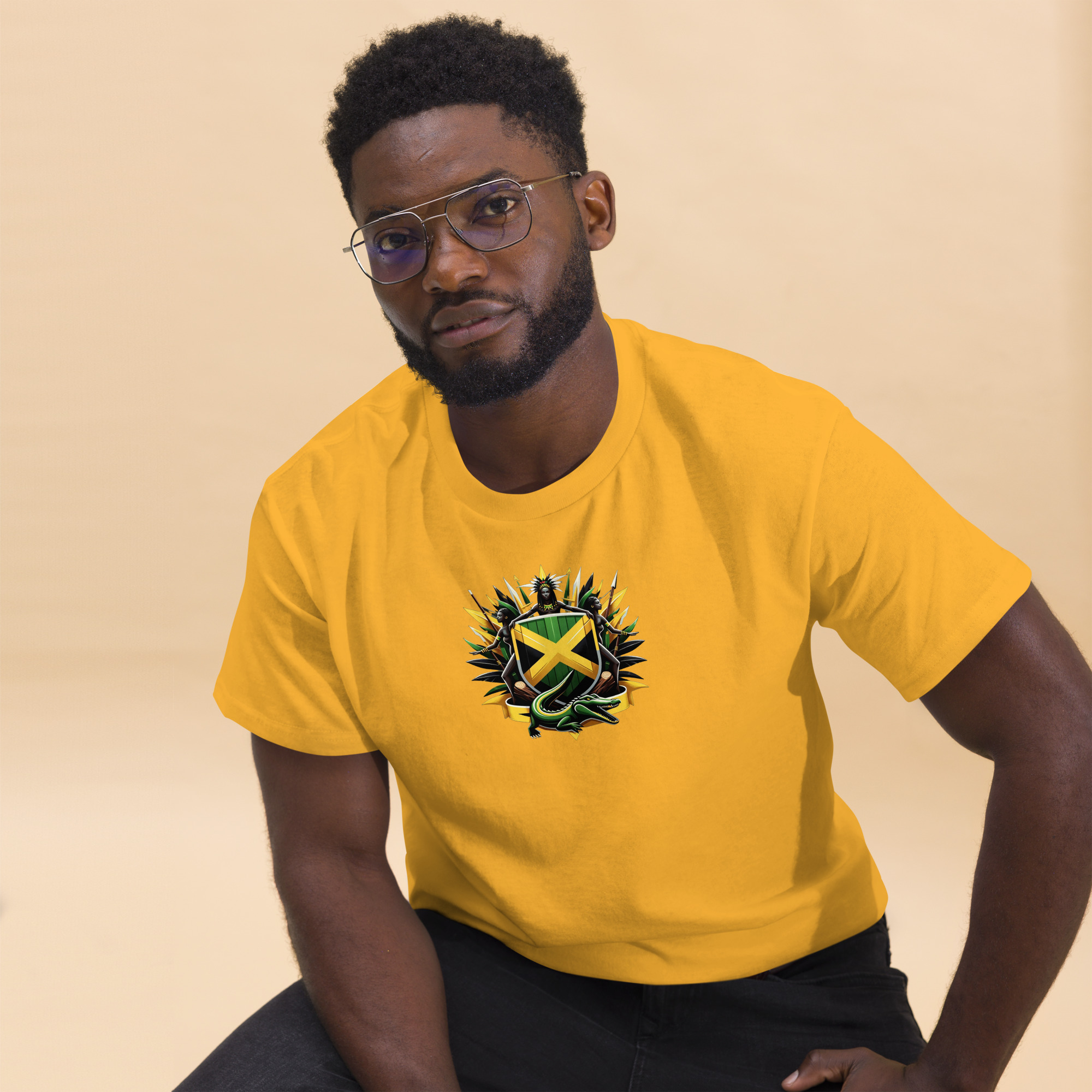 Jamaica Pride Mens Classic Tee - Purple - Image 20