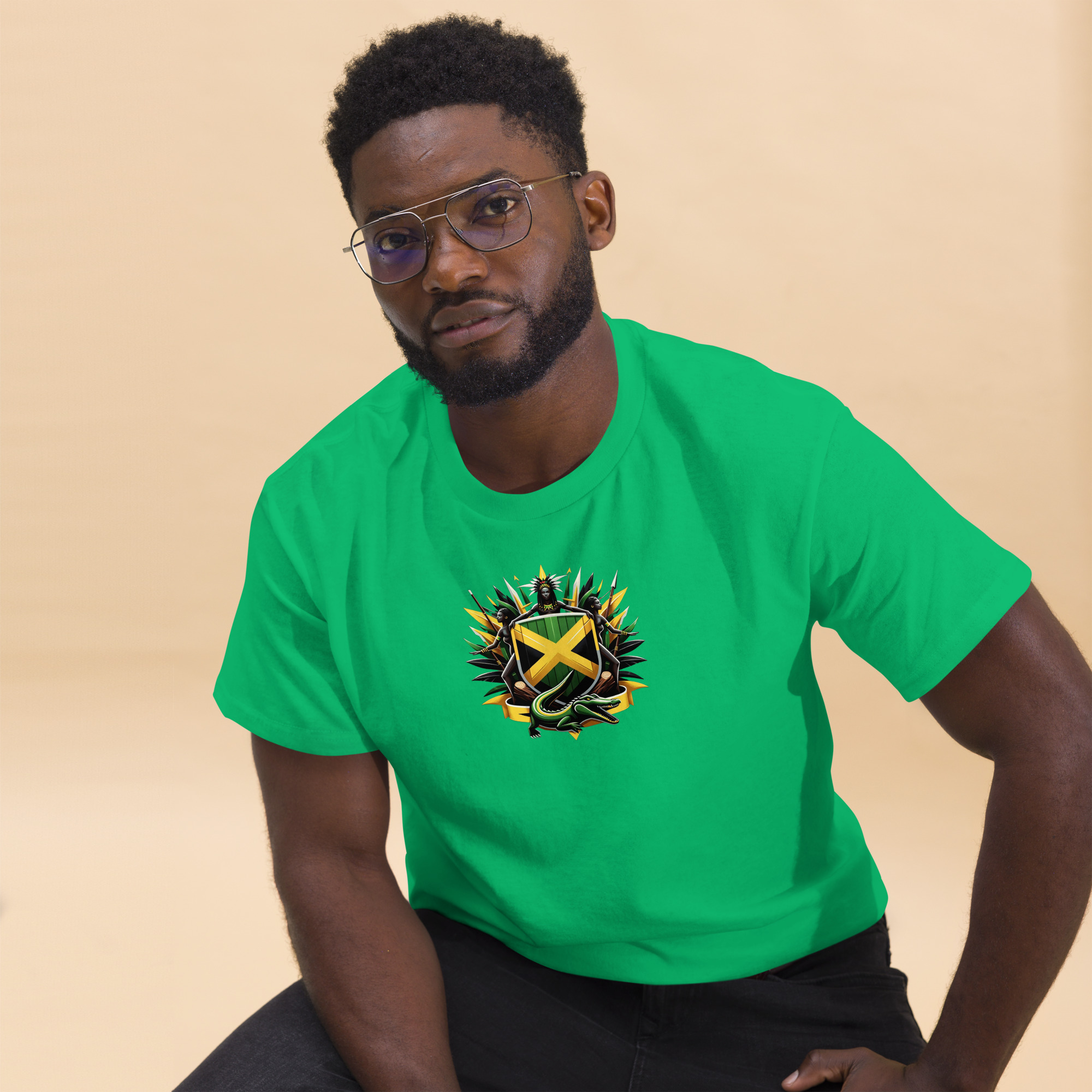 Jamaica Pride Mens Classic Tee - Purple - Image 16