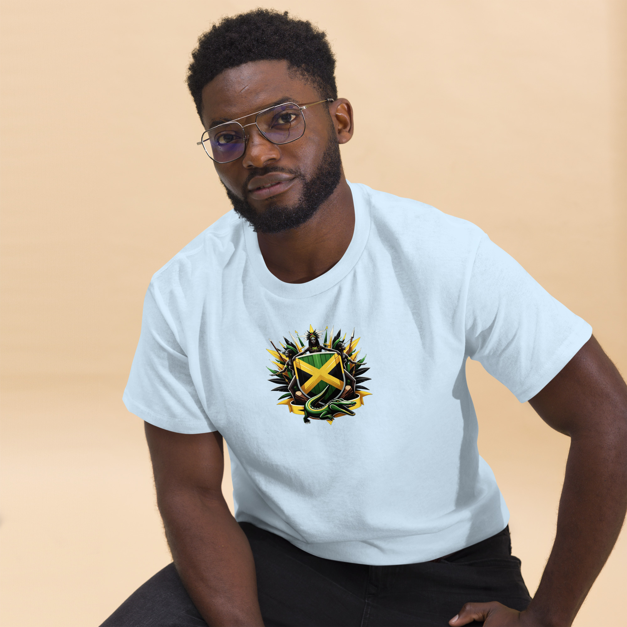 Jamaica Pride Mens Classic Tee - Purple - Image 26