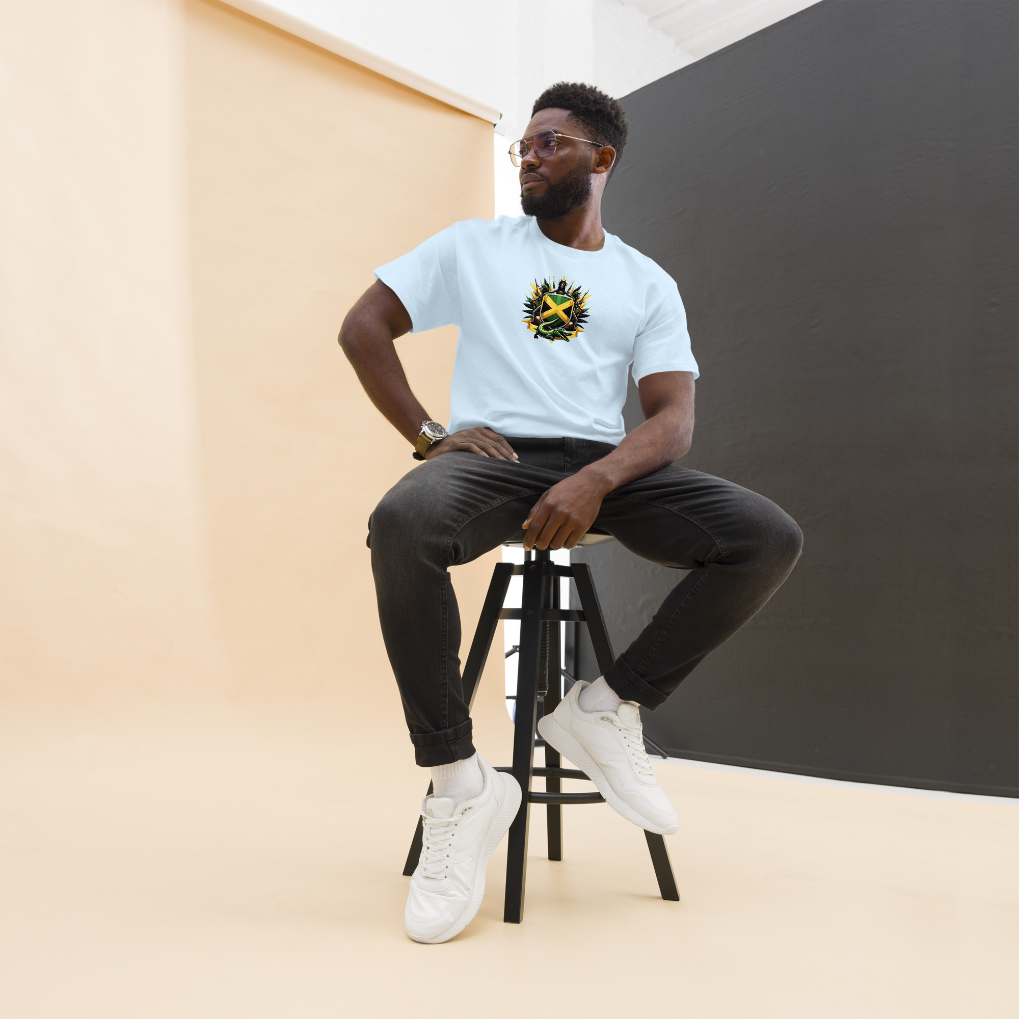 Jamaica Pride Mens Classic Tee - Purple - Image 25