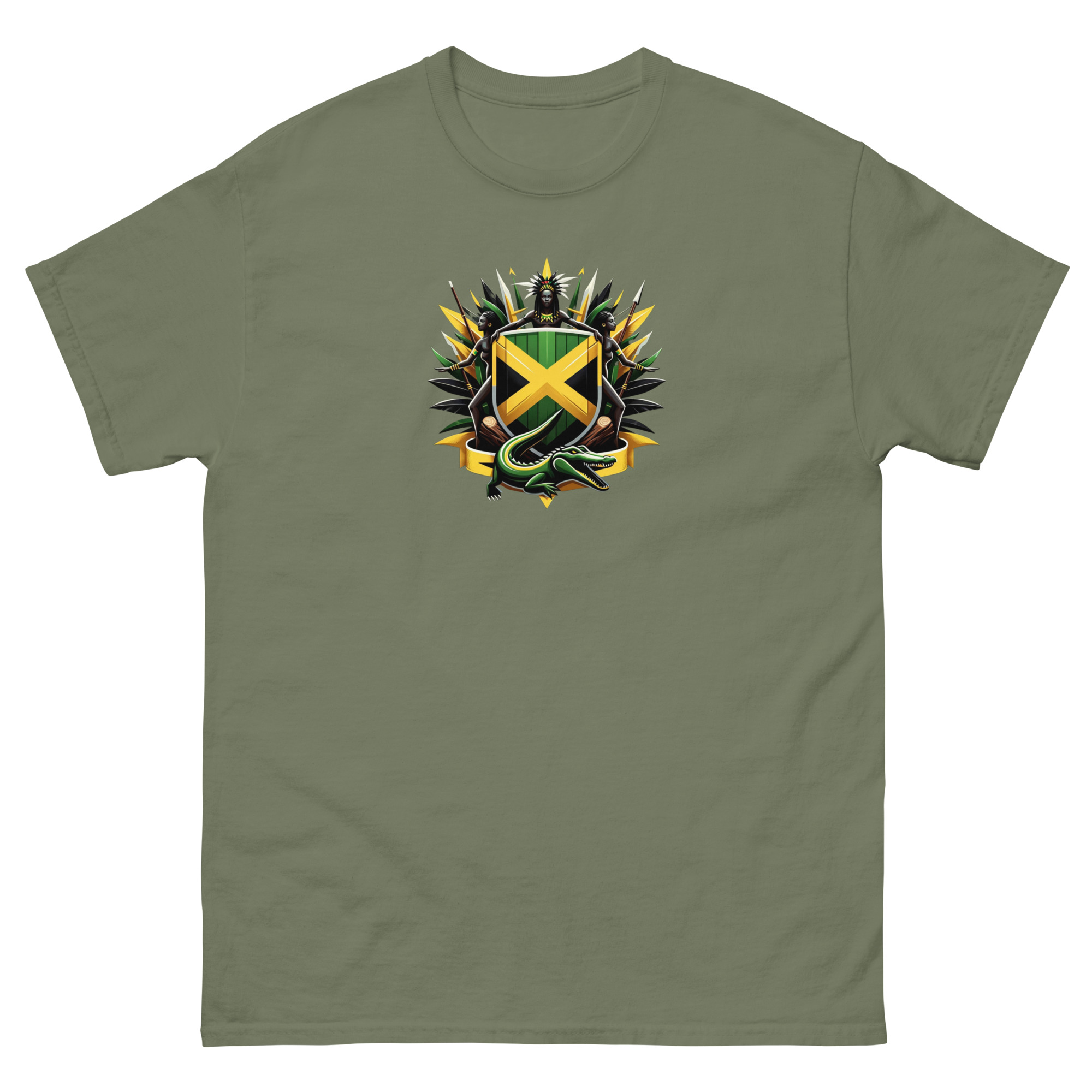 Jamaica Pride Mens Classic Tee - Red - Image 5