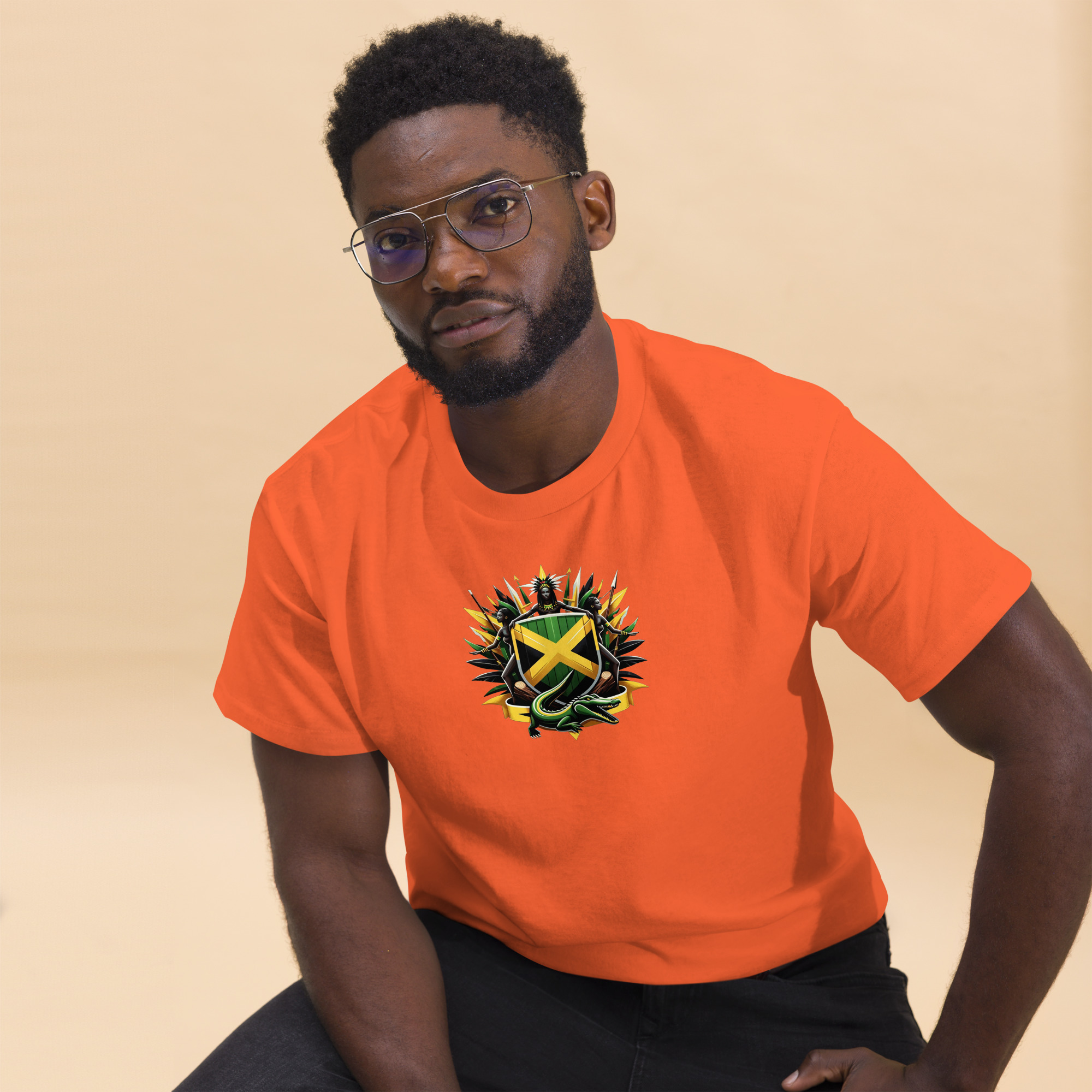Jamaica Pride Mens Classic Tee - Purple - Image 12