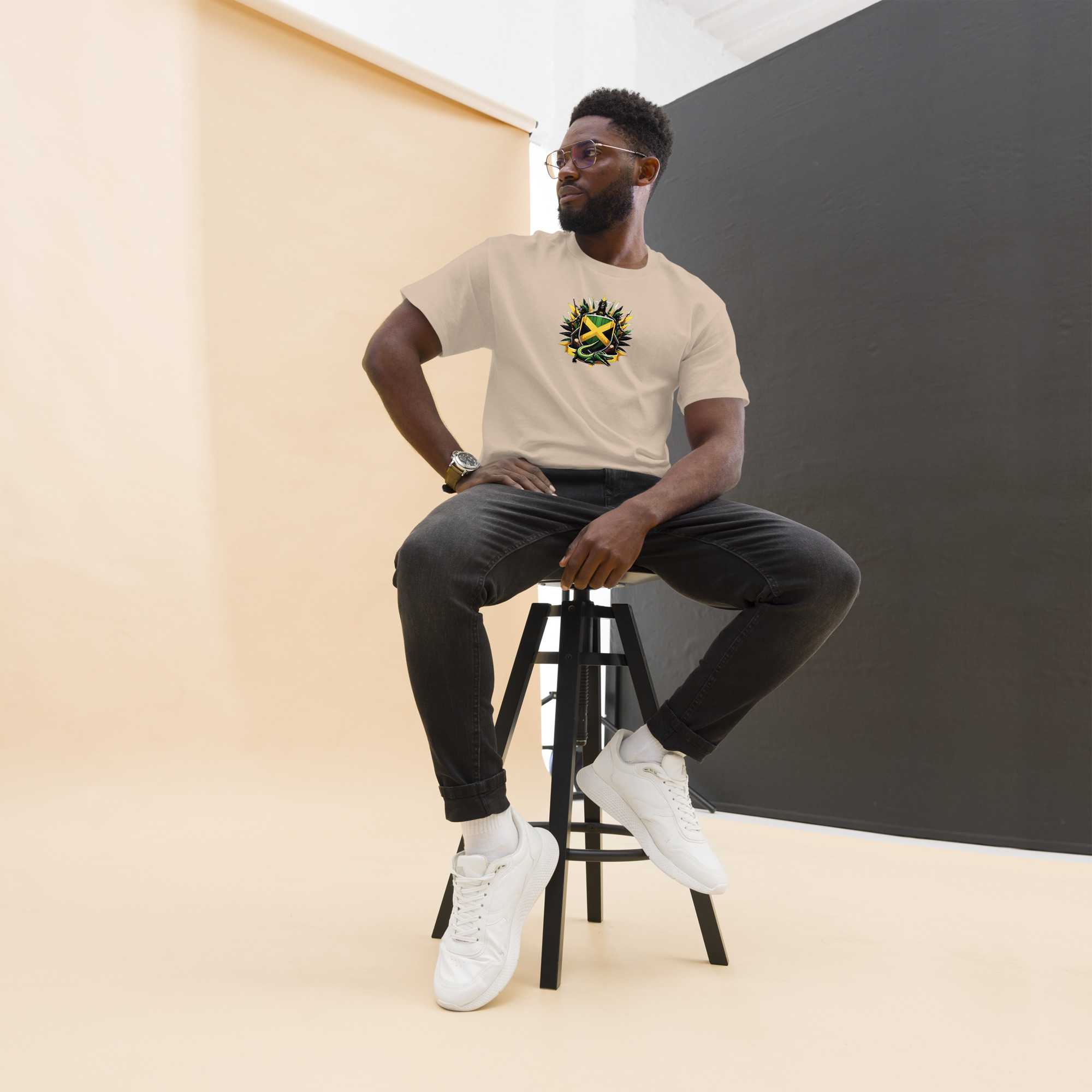 Jamaica Pride Mens Classic Tee - Purple - Image 21