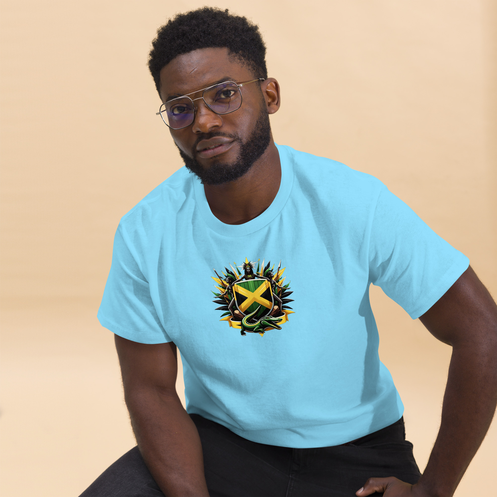 Jamaica Pride Mens Classic Tee - Purple - Image 24