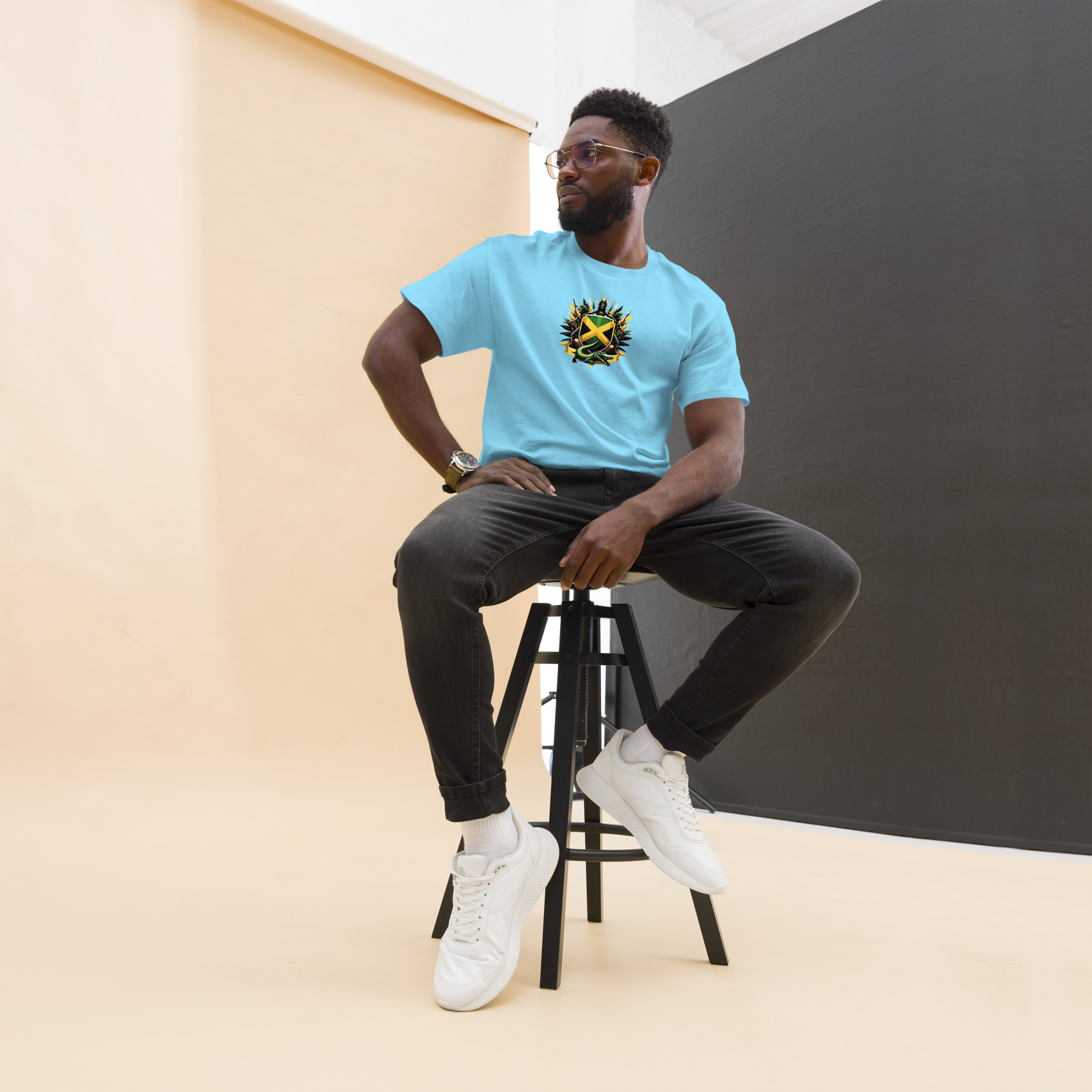 Jamaica Pride Mens Classic Tee - Purple - Image 23