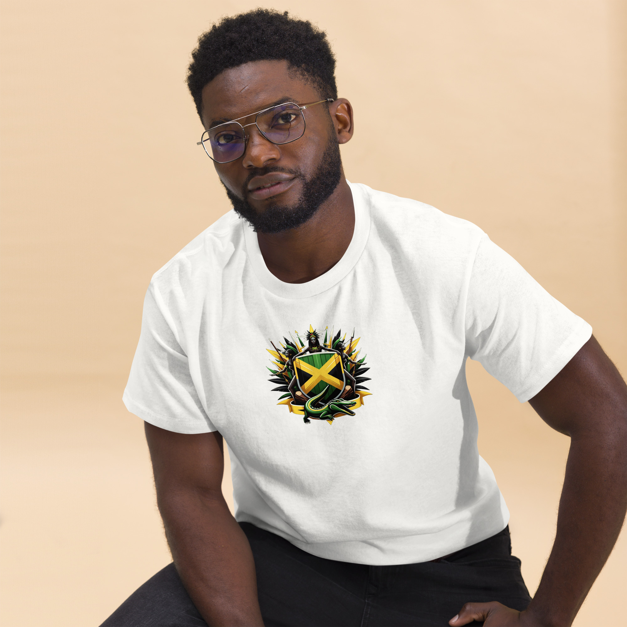 Jamaica Pride Mens Classic Tee - Purple - Image 28