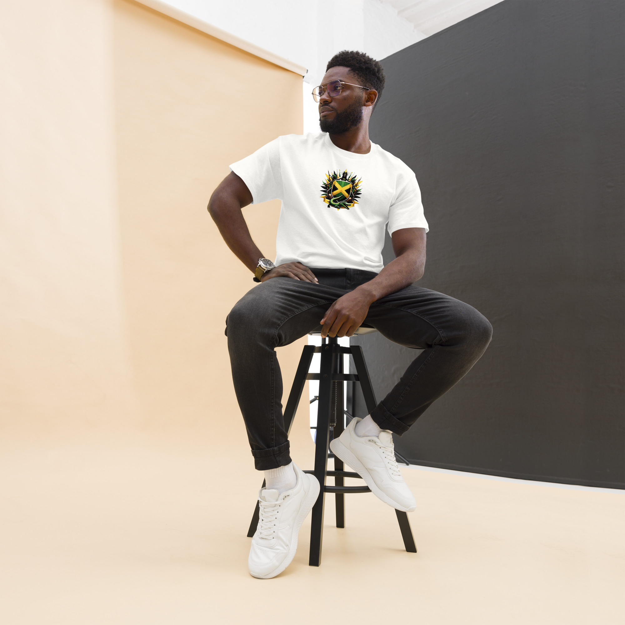 Jamaica Pride Mens Classic Tee - Purple - Image 27