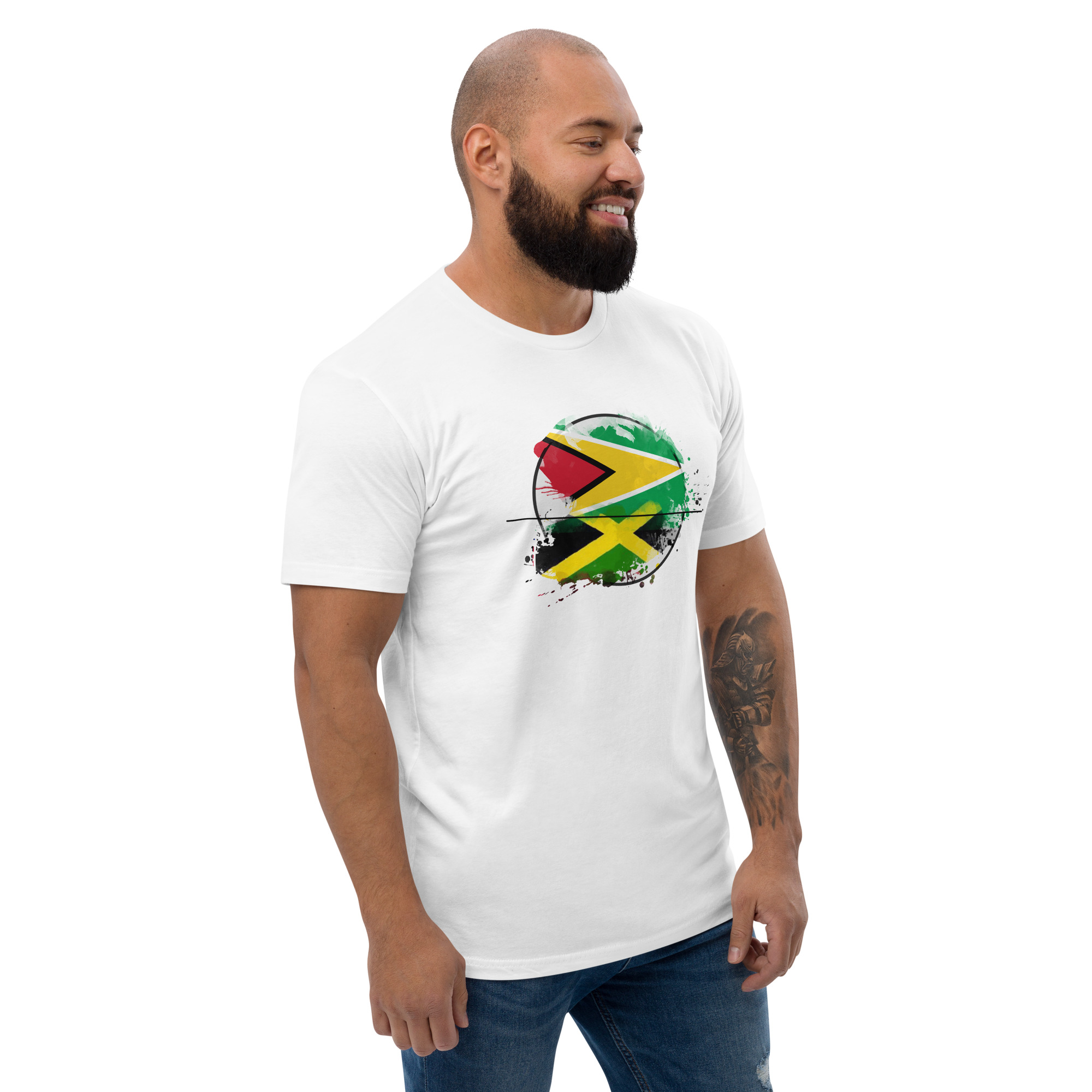 Caribbean Pride Mens Fitted T-Shirt - Grey - Image 12