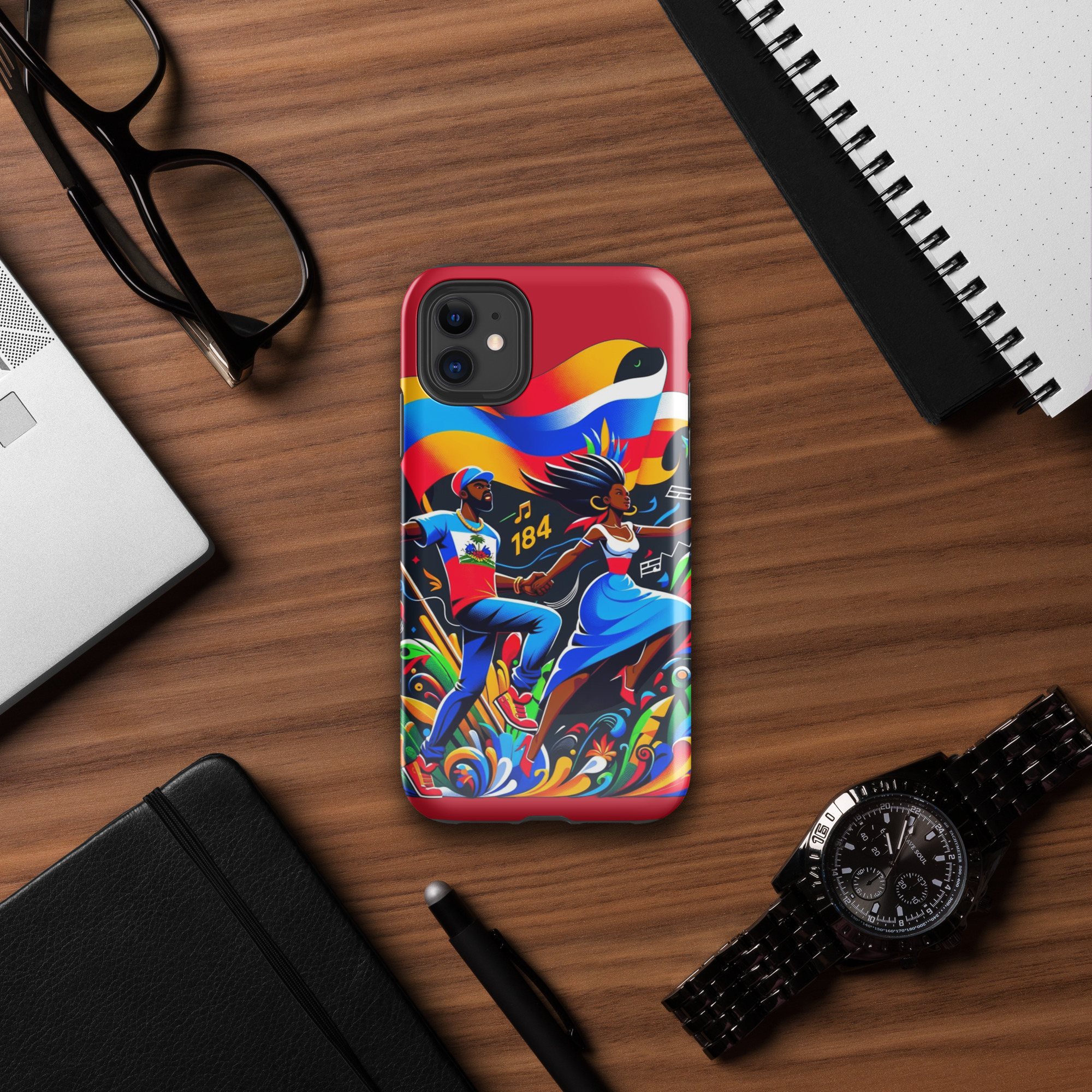 Haiti Pride iPhone Tough Case - Image 2