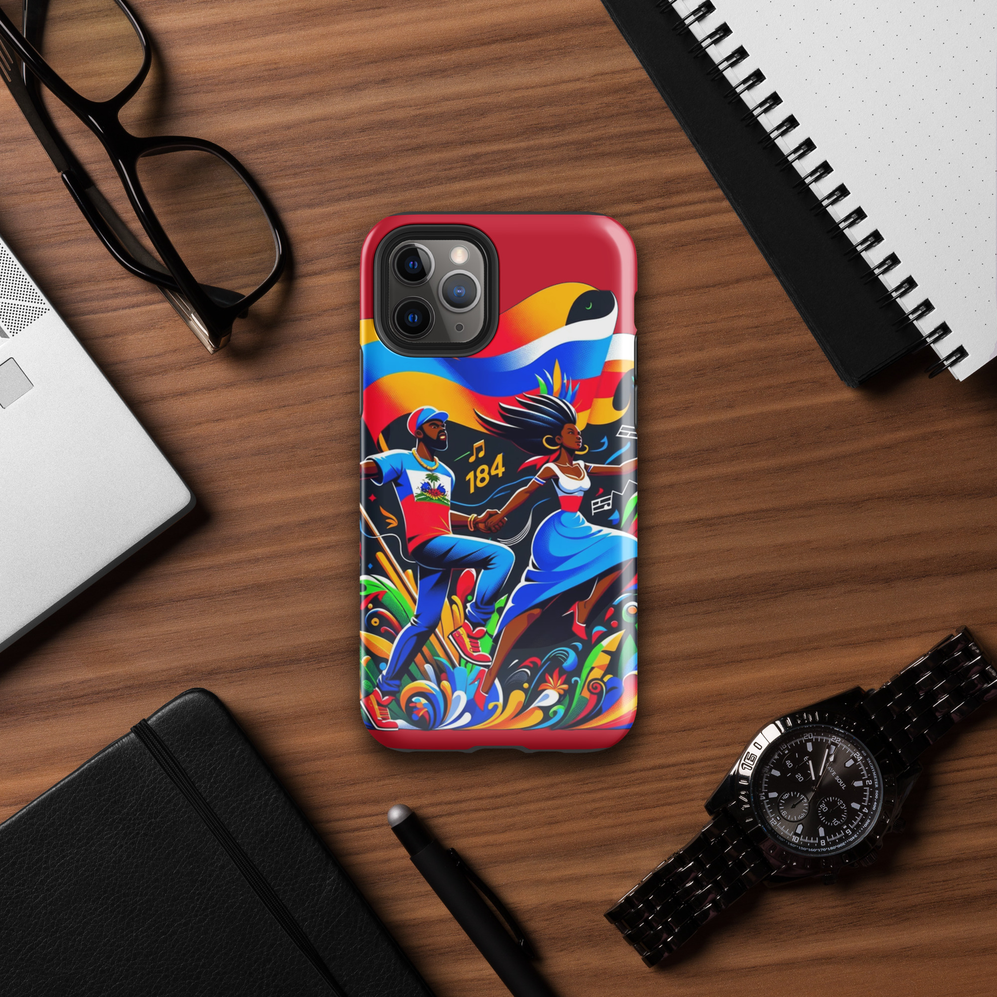 Haiti Pride iPhone Tough Case - Image 4