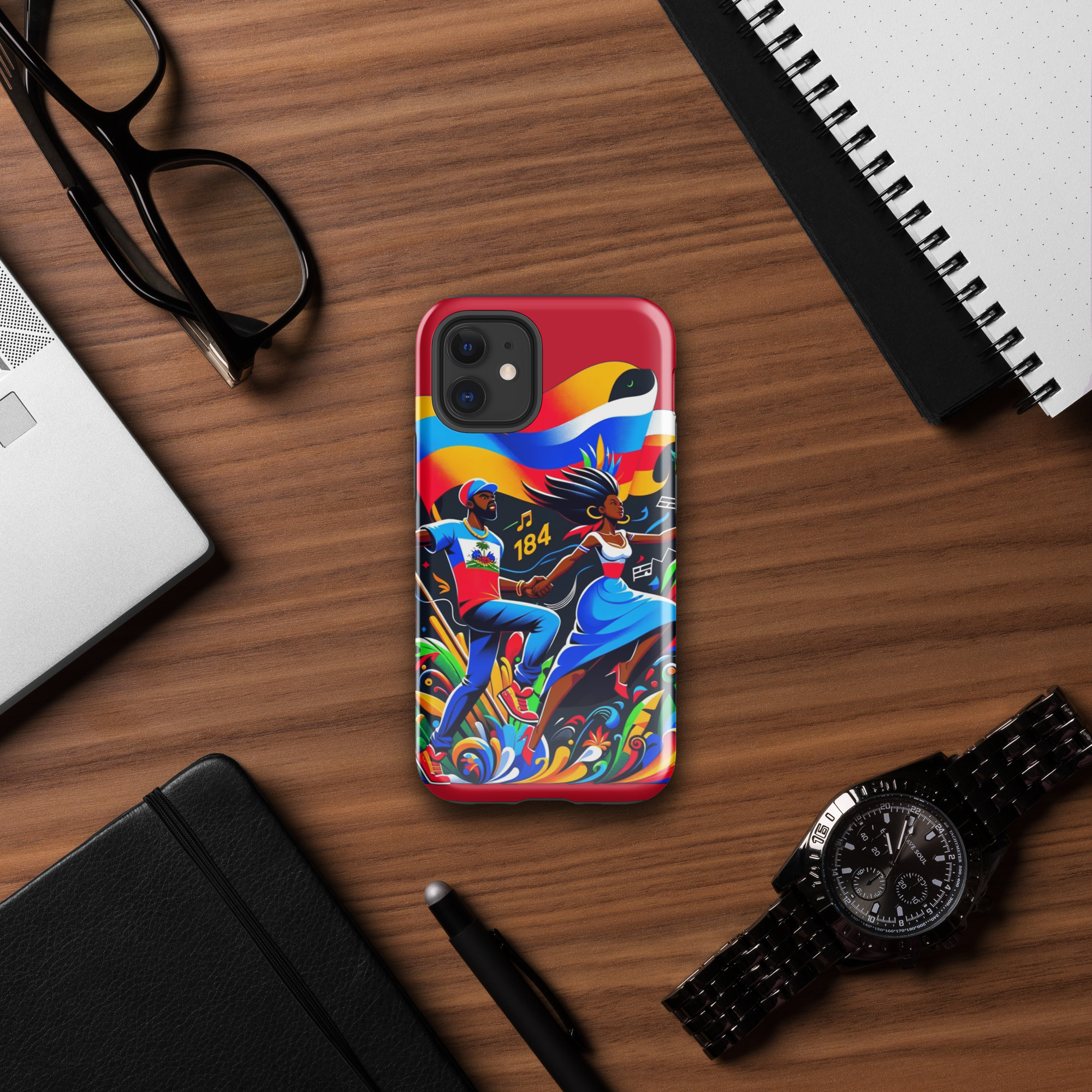 Haiti Pride iPhone Tough Case - Image 8