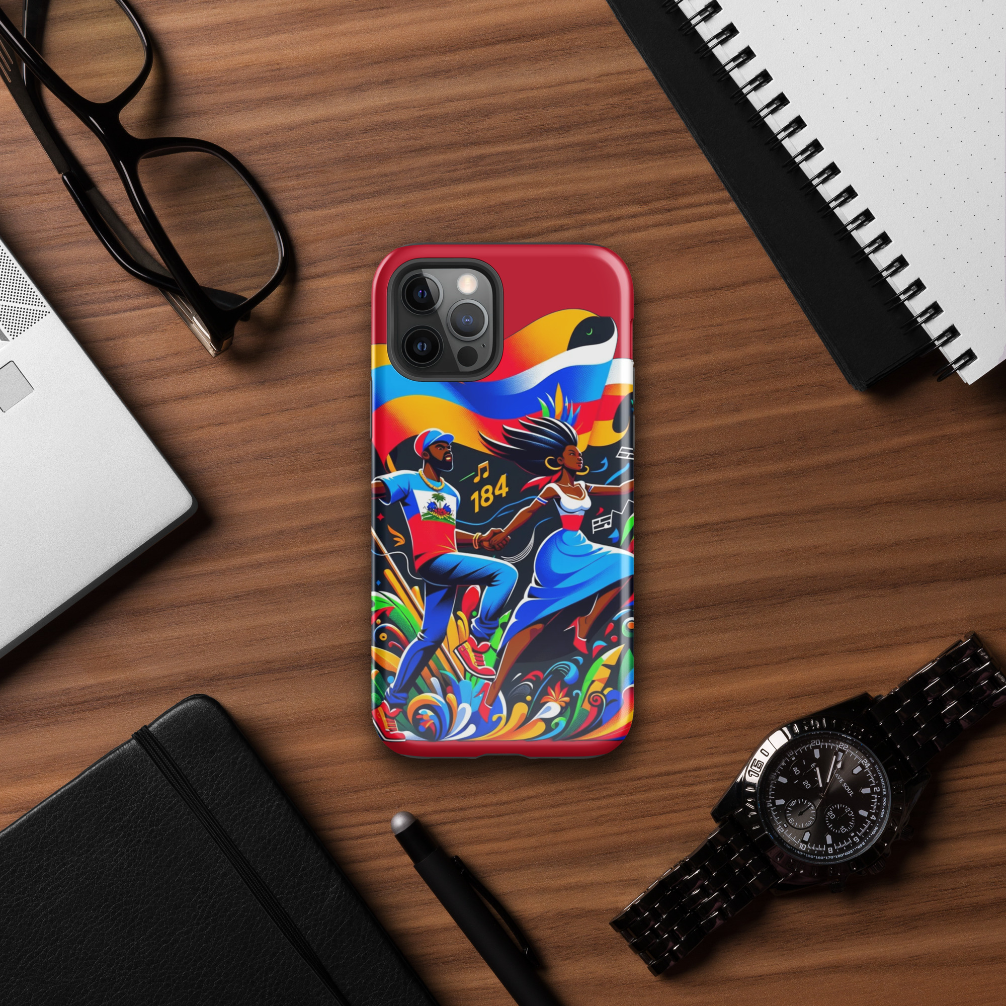 Haiti Pride iPhone Tough Case - Image 12