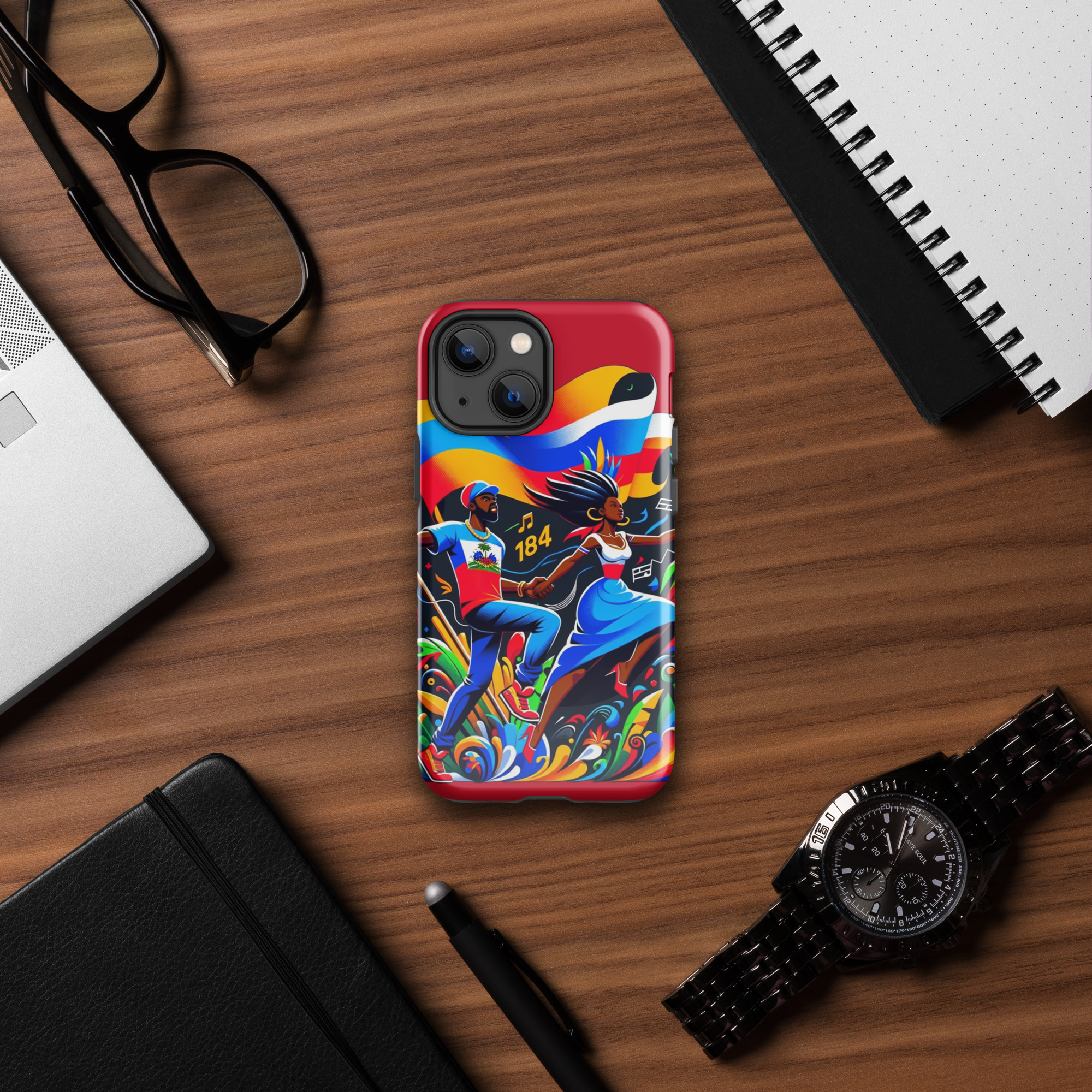 Haiti Pride iPhone Tough Case - Image 16