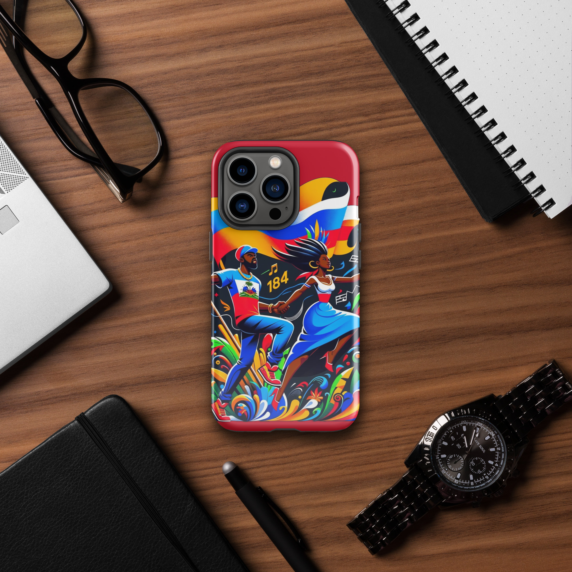 Haiti Pride iPhone Tough Case - Image 20