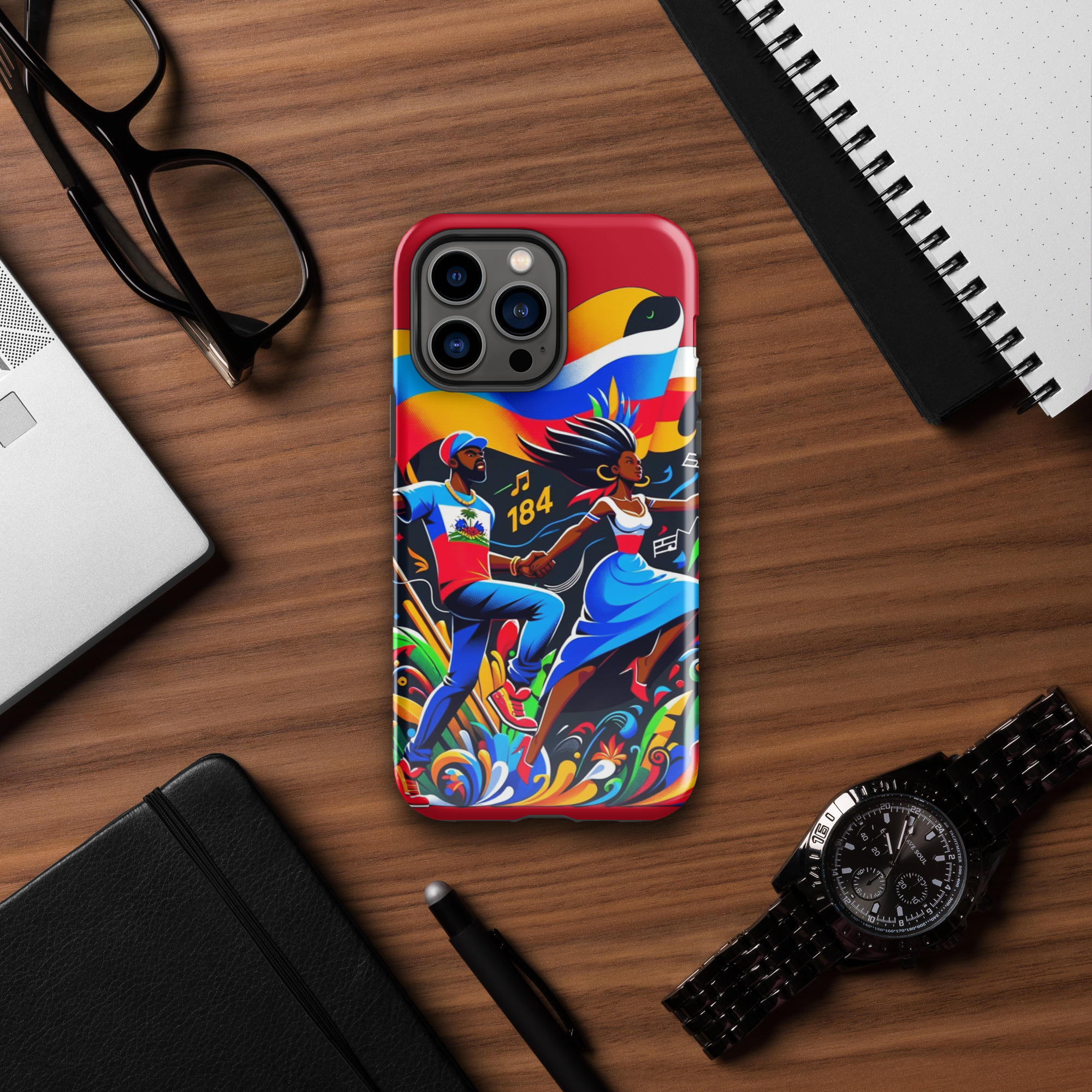 Haiti Pride iPhone Tough Case - Image 30