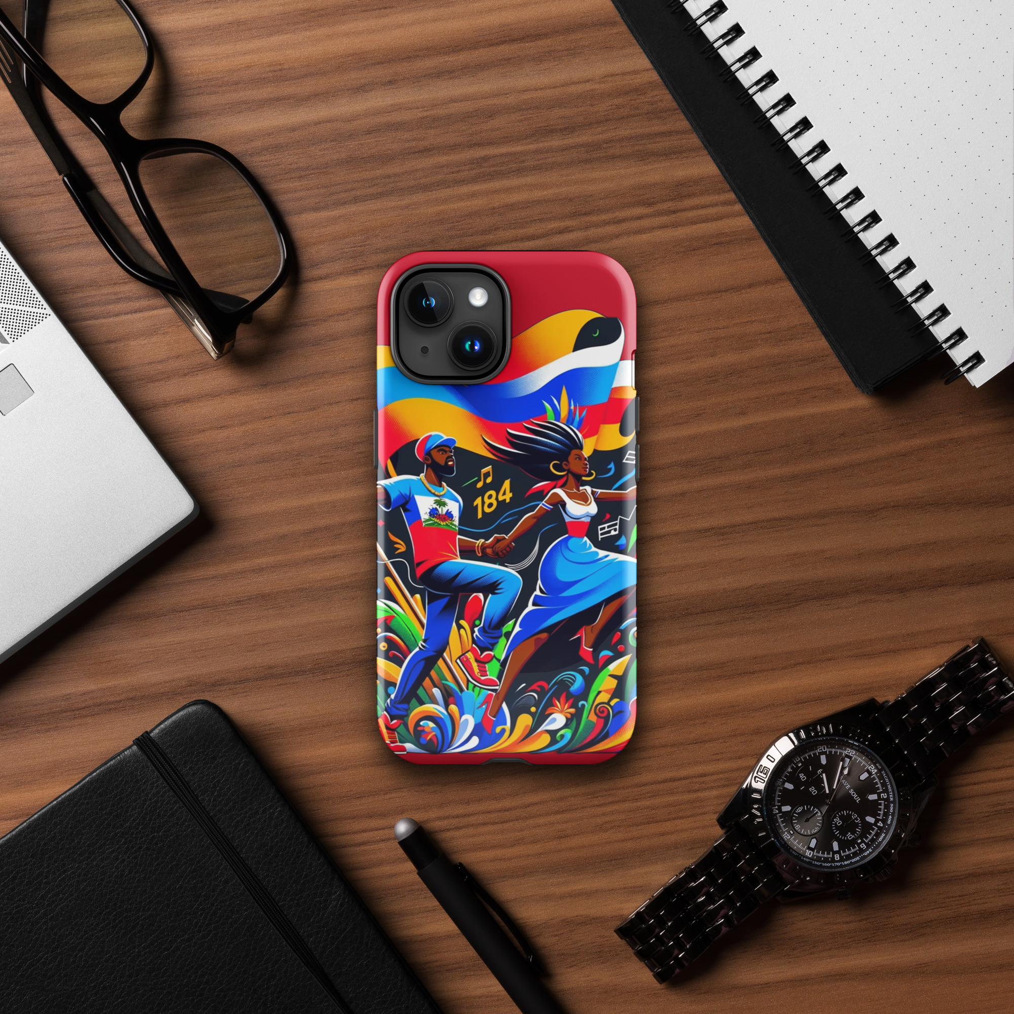 Haiti Pride iPhone Tough Case - Image 32