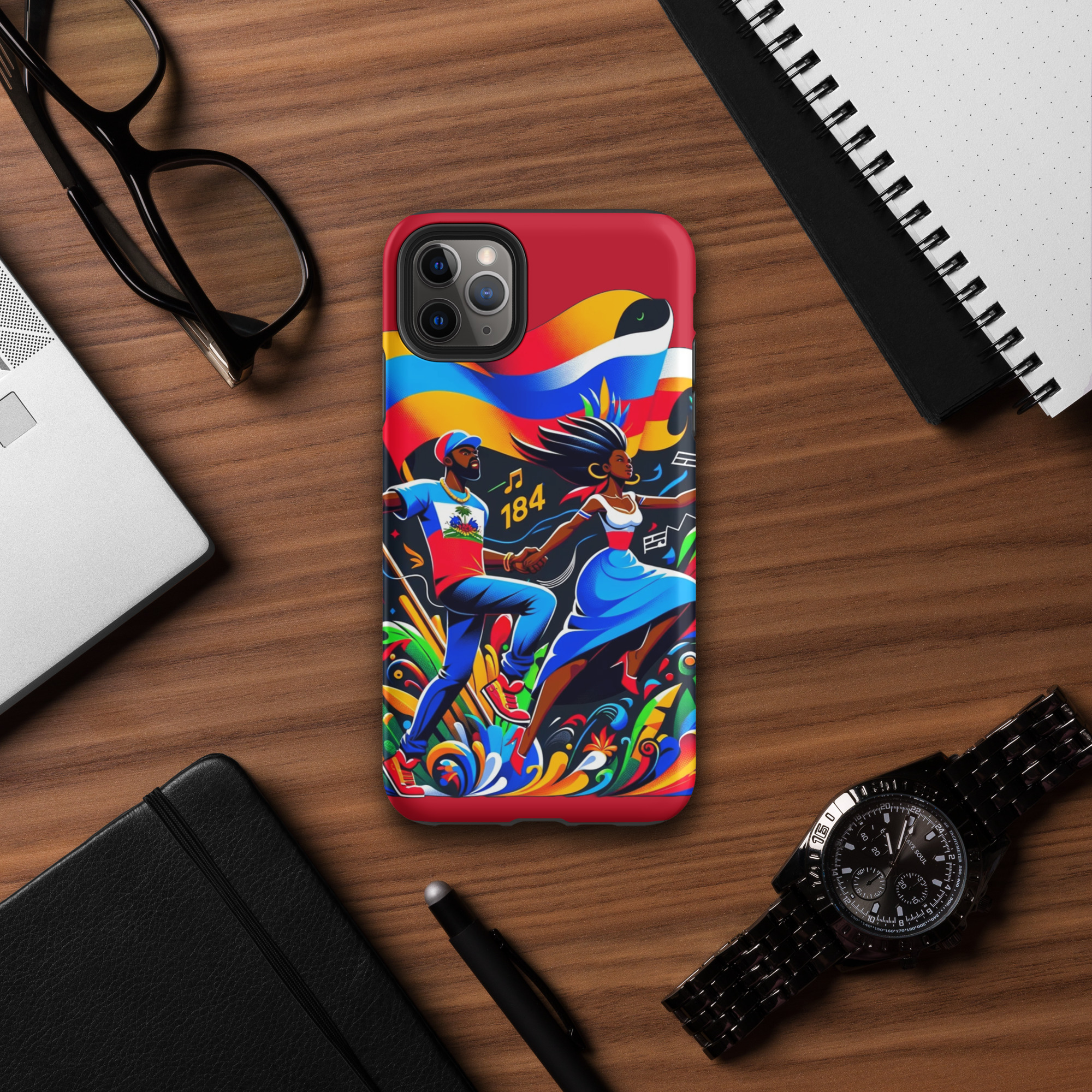 Haiti Pride iPhone Tough Case - Image 7