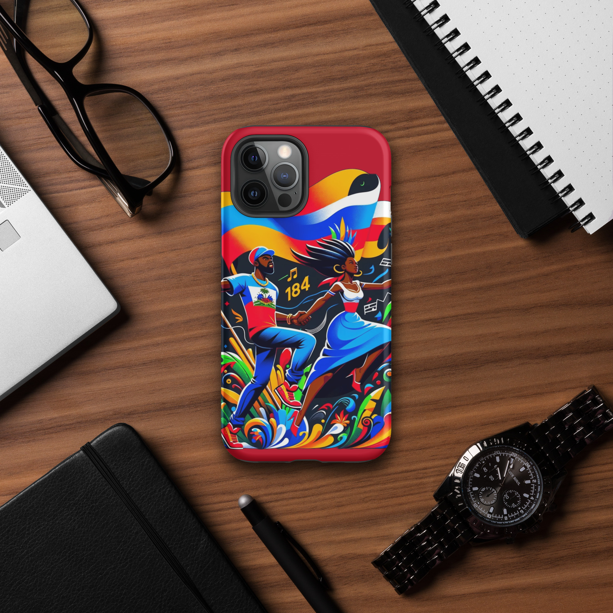 Haiti Pride iPhone Tough Case - Image 15
