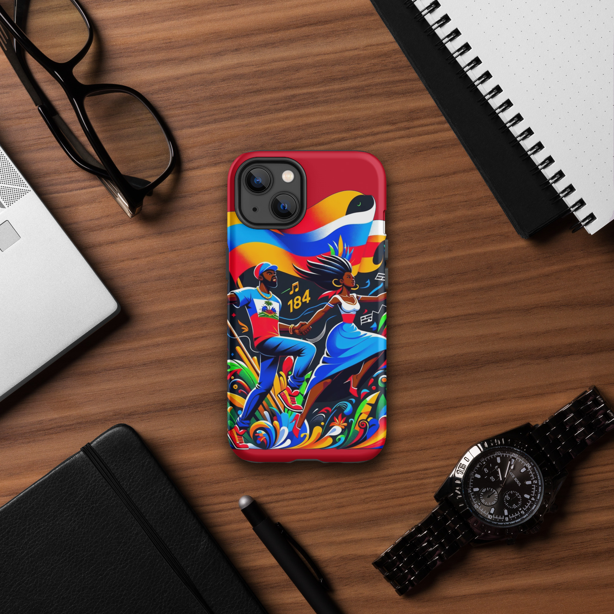 Haiti Pride iPhone Tough Case - Image 19