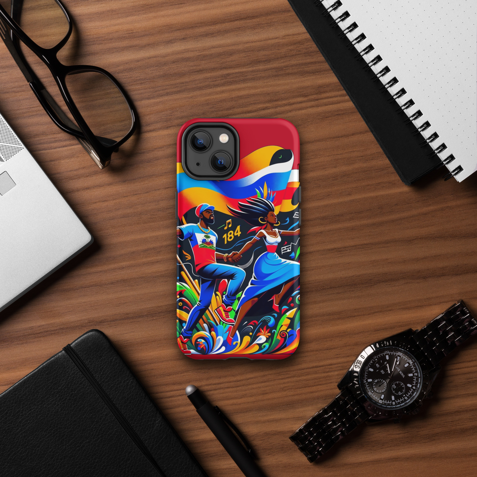 Haiti Pride iPhone Tough Case - Image 25