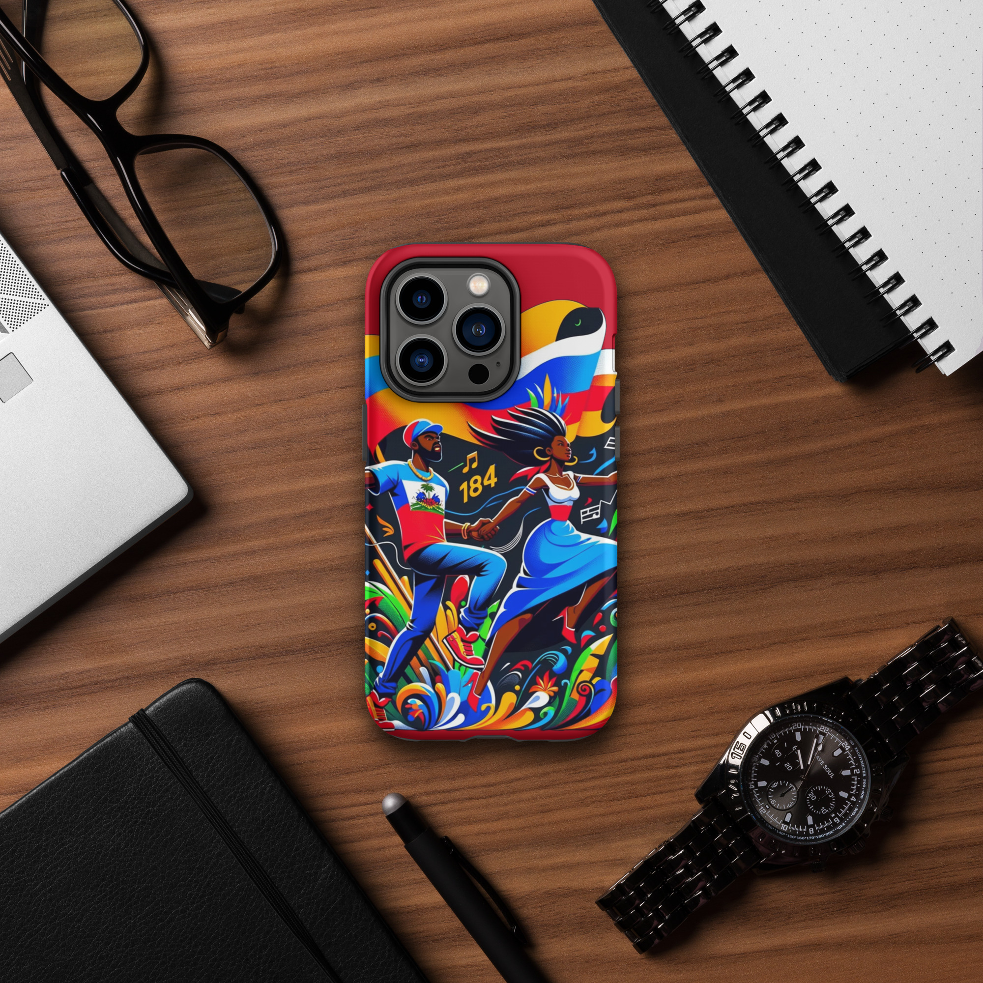 Haiti Pride iPhone Tough Case - Image 29