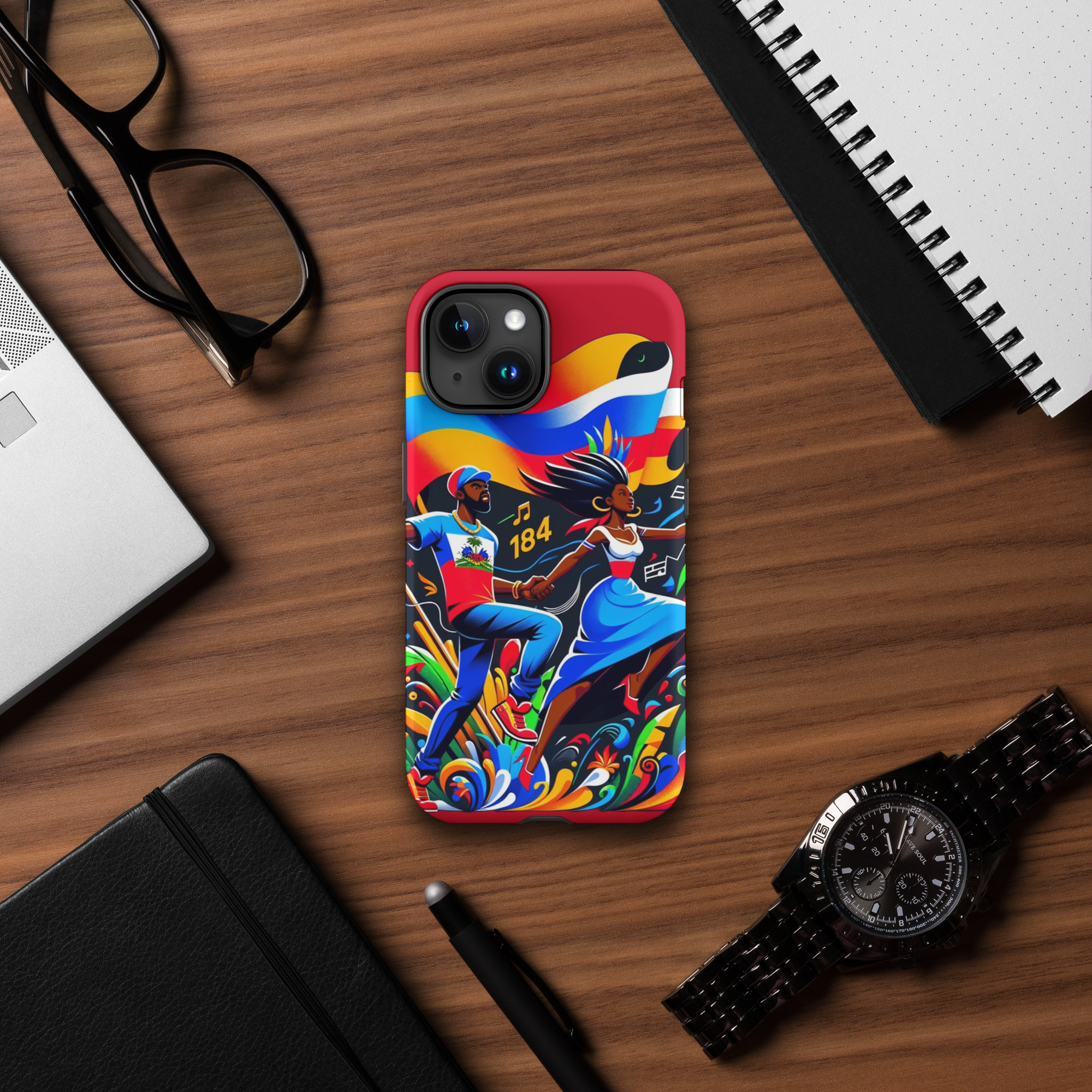 Haiti Pride iPhone Tough Case - Image 33